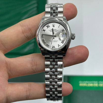 Rolex Lady-Datejust 28 279160 Silver Roman Jubilee