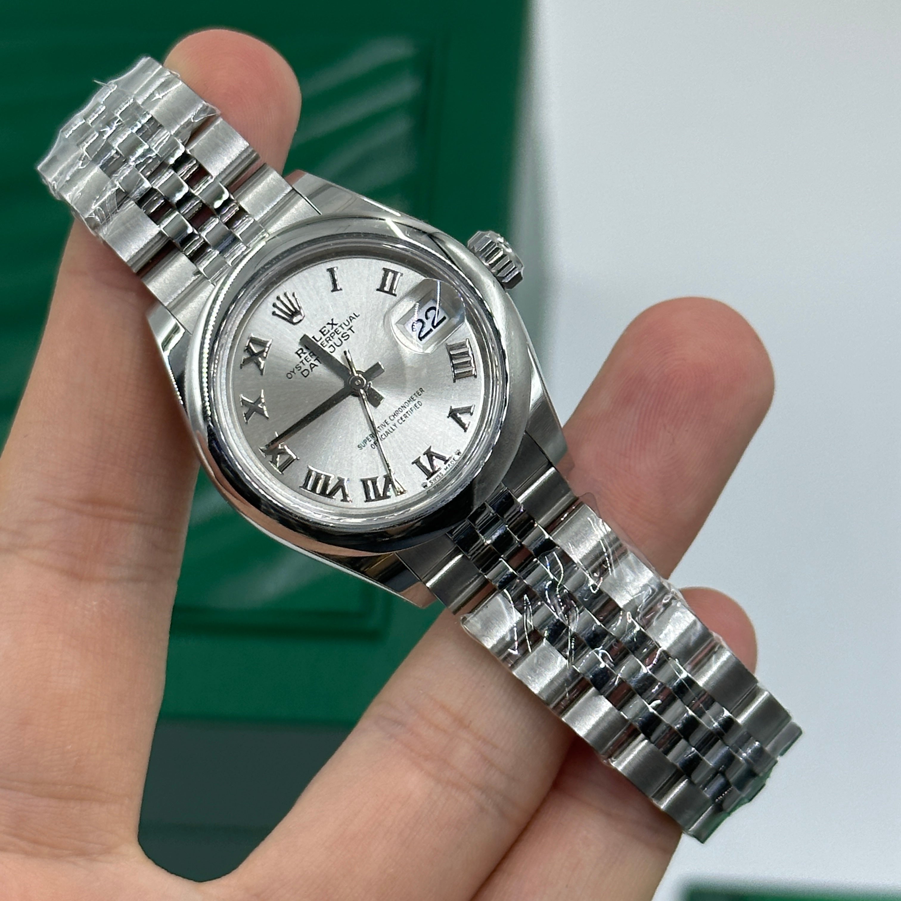 Rolex Lady-Datejust 28 279160 Silver Roman Jubilee