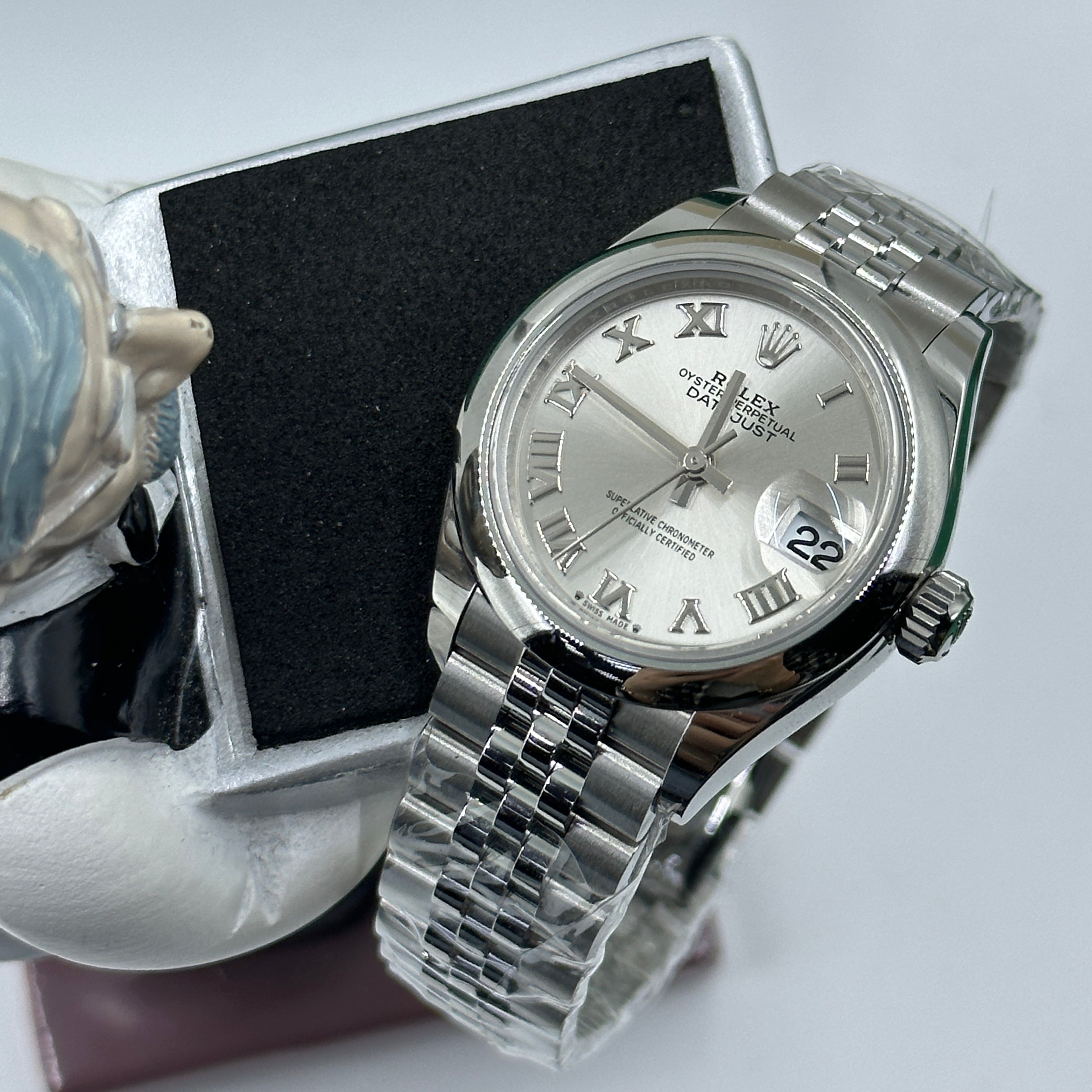 Rolex Lady-Datejust 28 279160 Silver Roman Jubilee