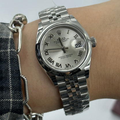 Rolex Lady-Datejust 28 279160 Silver Roman Jubilee