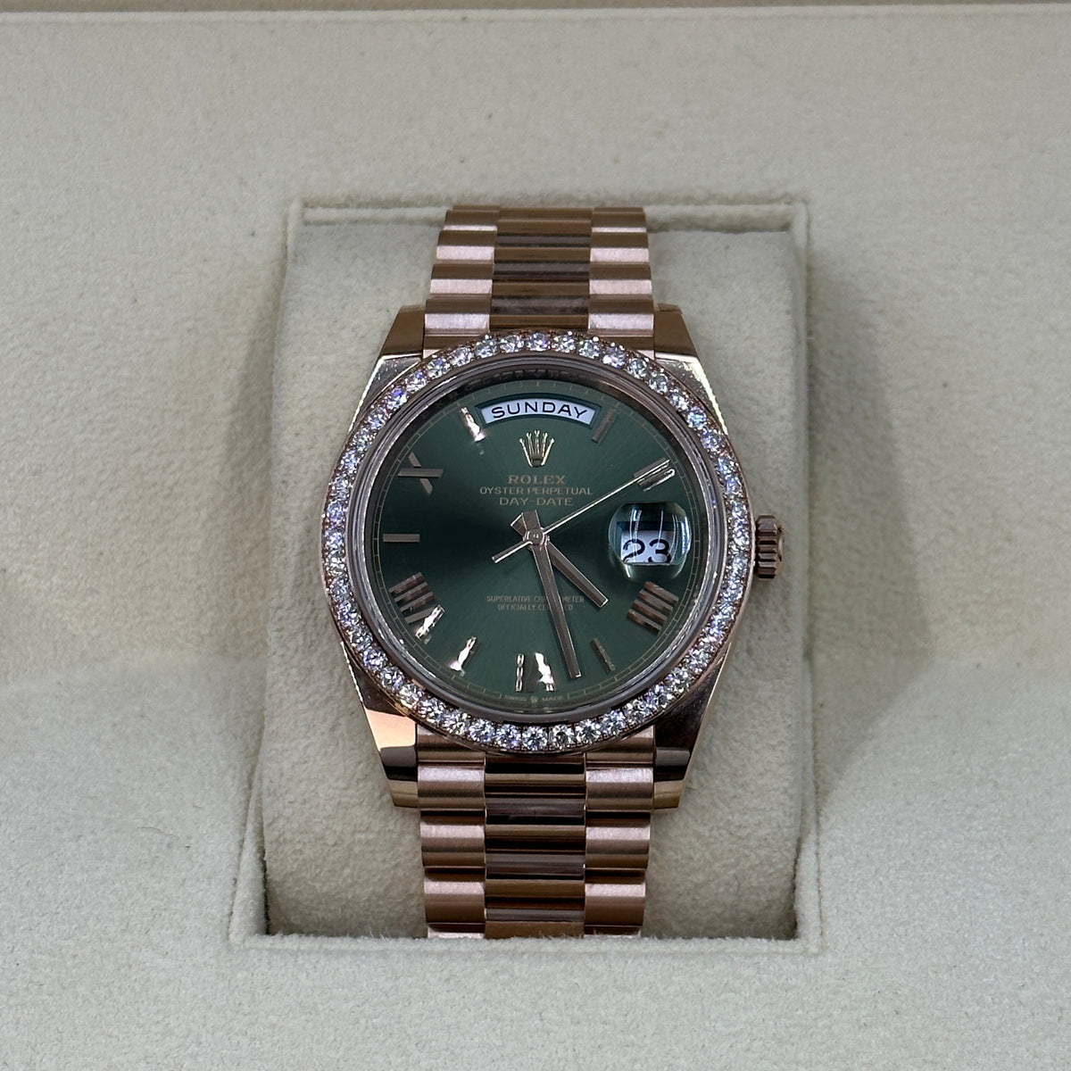 Rolex Day-Date 40 228345RBR Green Roman  m228345rbr-0011 2026