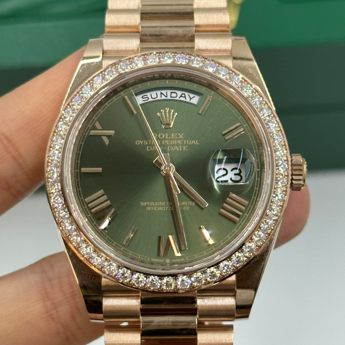 Rolex Day-Date 40 228345RBR Green Roman 2024