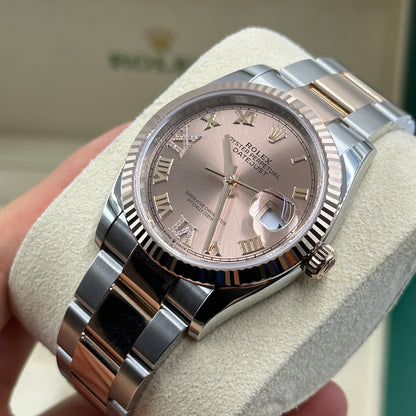 Rolex Datejust 36 126231 Rosa VIIX Roman Oyster 2025