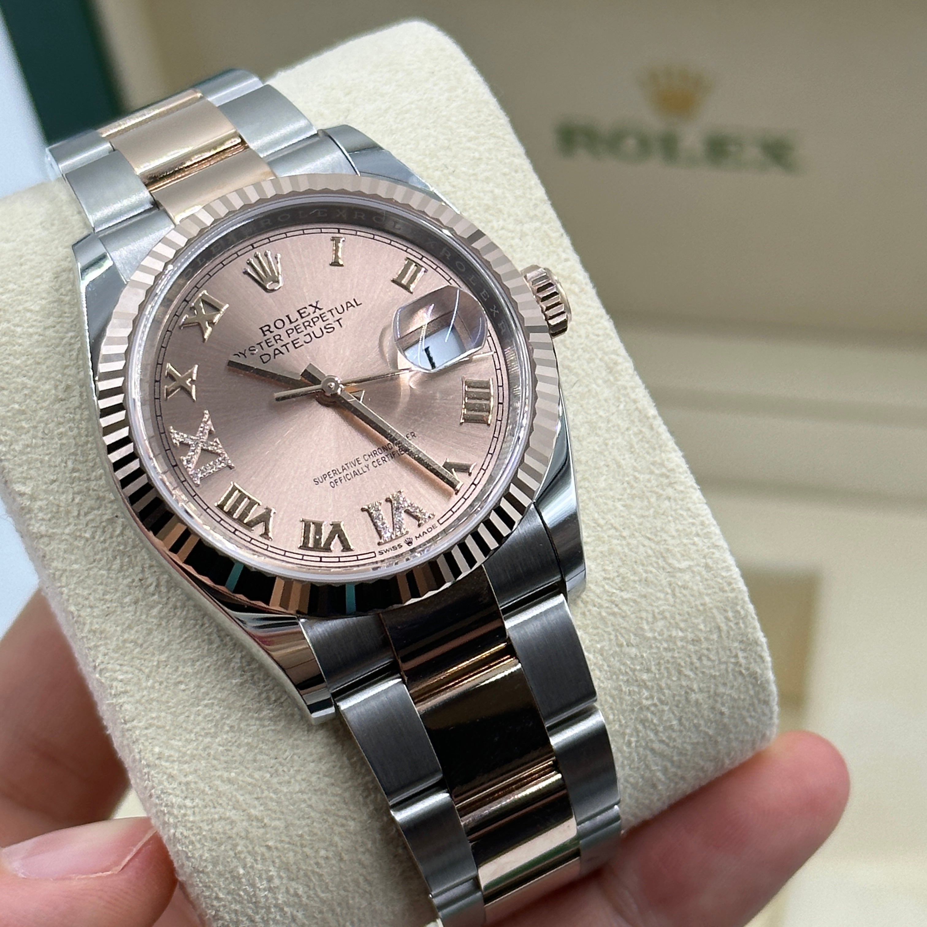 Rolex Datejust 36 126231 Rosa VIIX Roman Oyster 2025