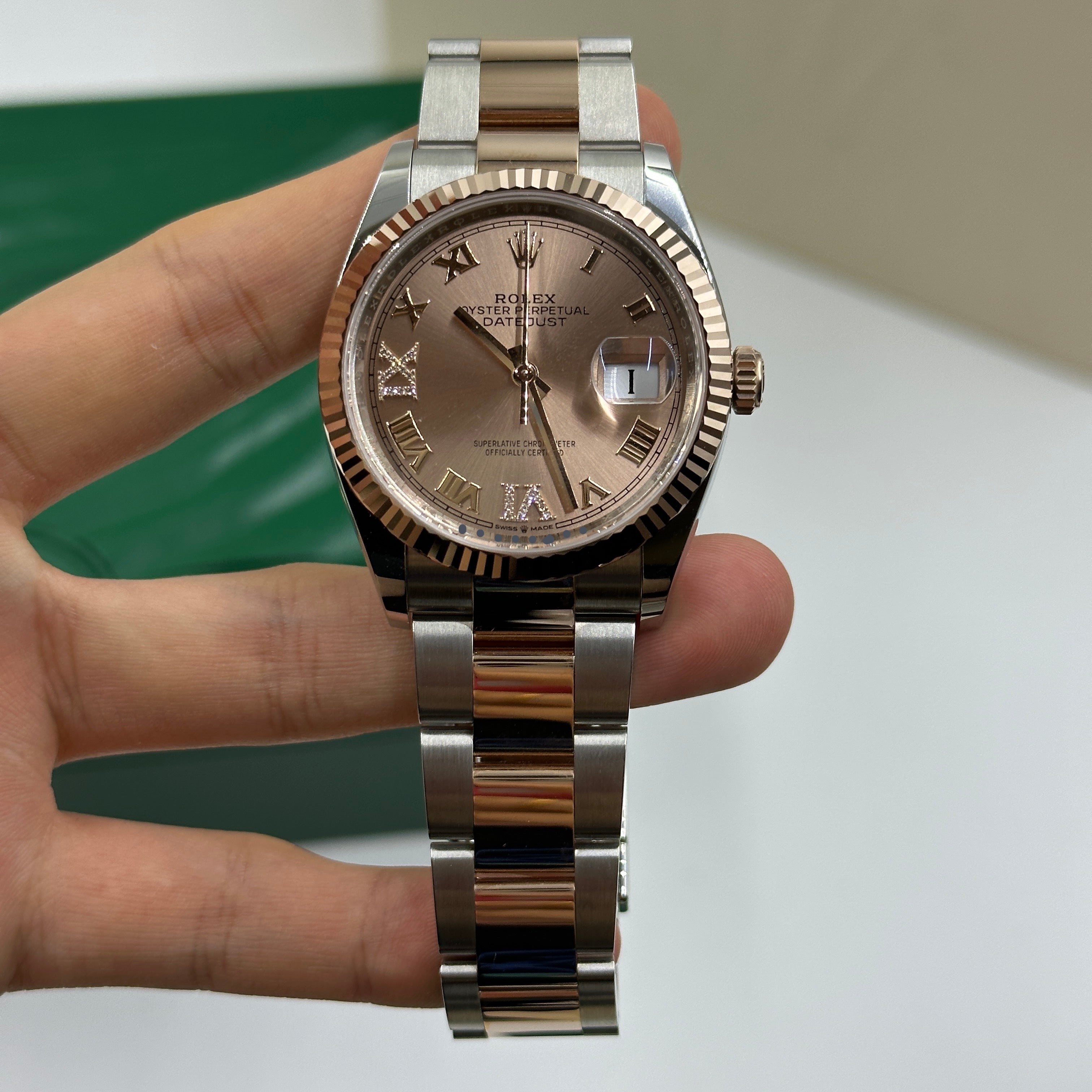 Rolex Datejust 36 126231 Rosa VIIX Roman Oyster 2025
