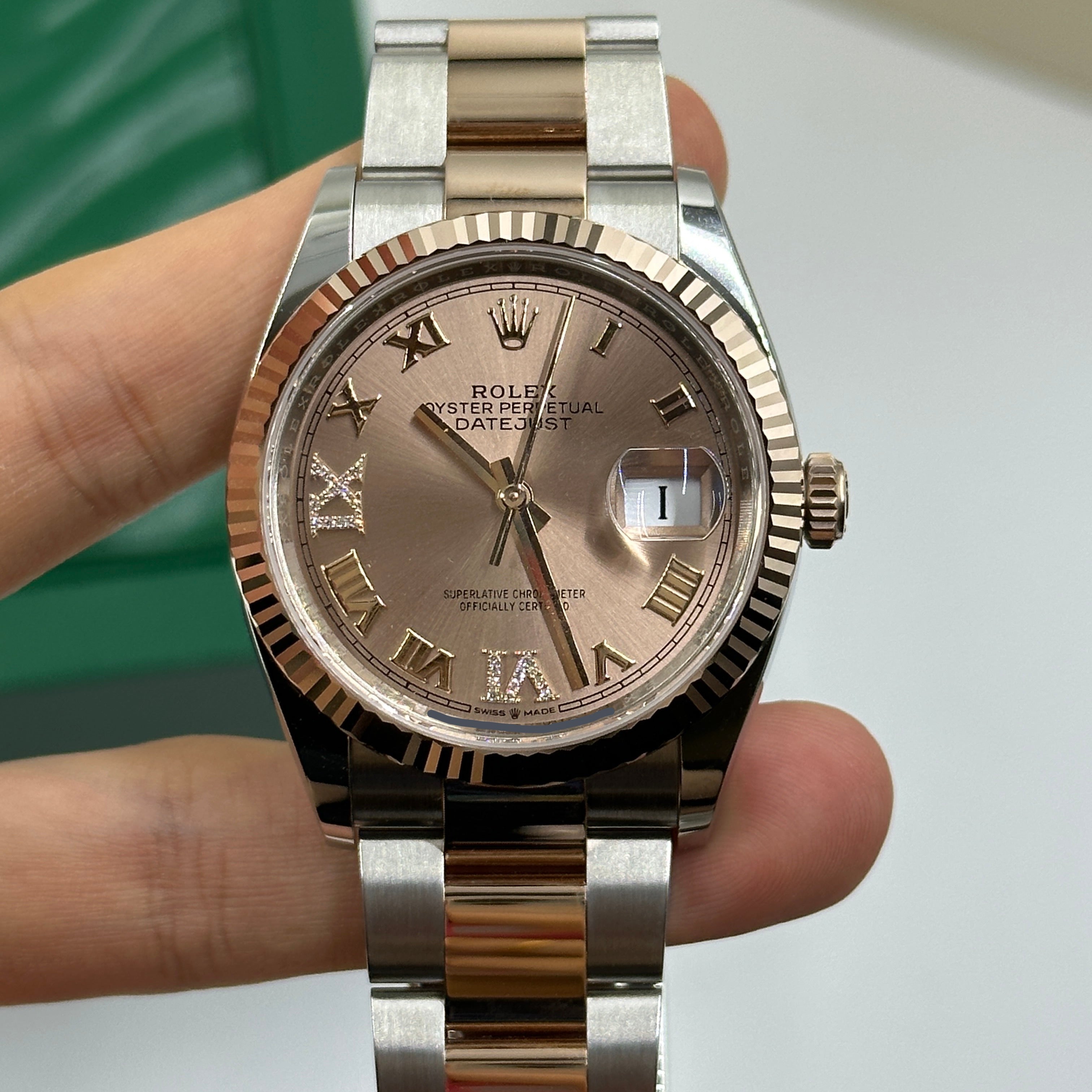 Rolex Datejust 36 126231 Rosa VIIX Roman Oyster 2025