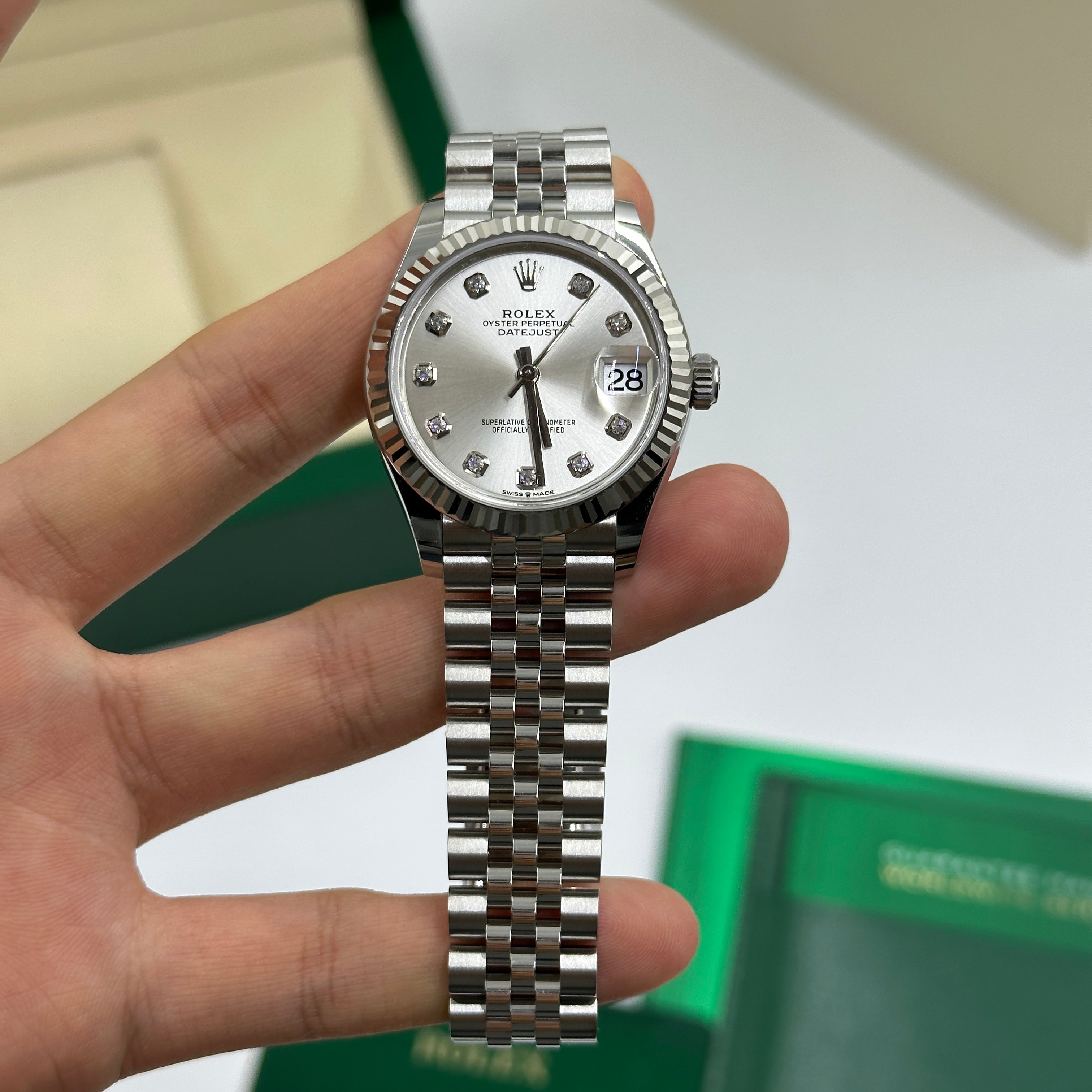 ROLEX Datejust 31MM 278274G SILVER JUB