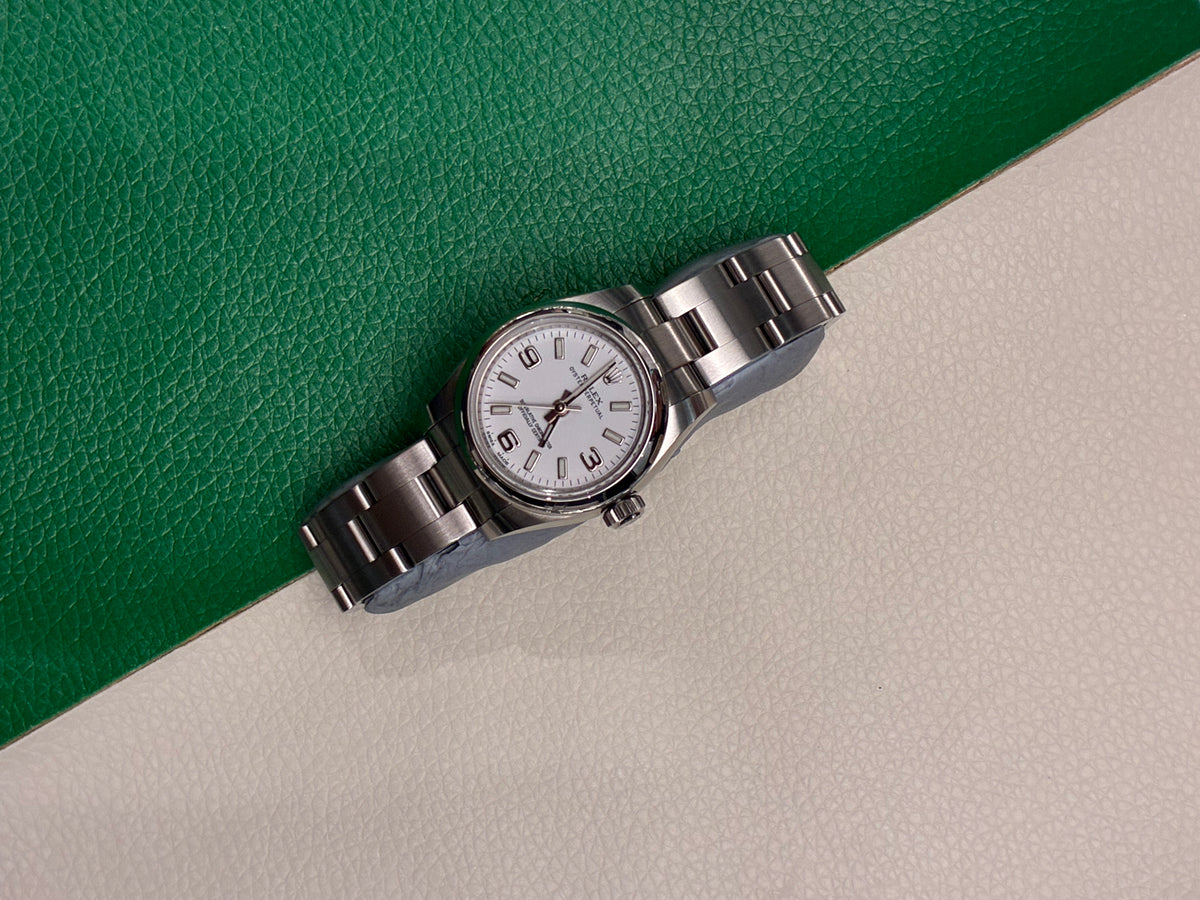 Rolex Oyster Perpetual26 176200 White Index/Explorer Oyster 2020 Full Set-AAQ