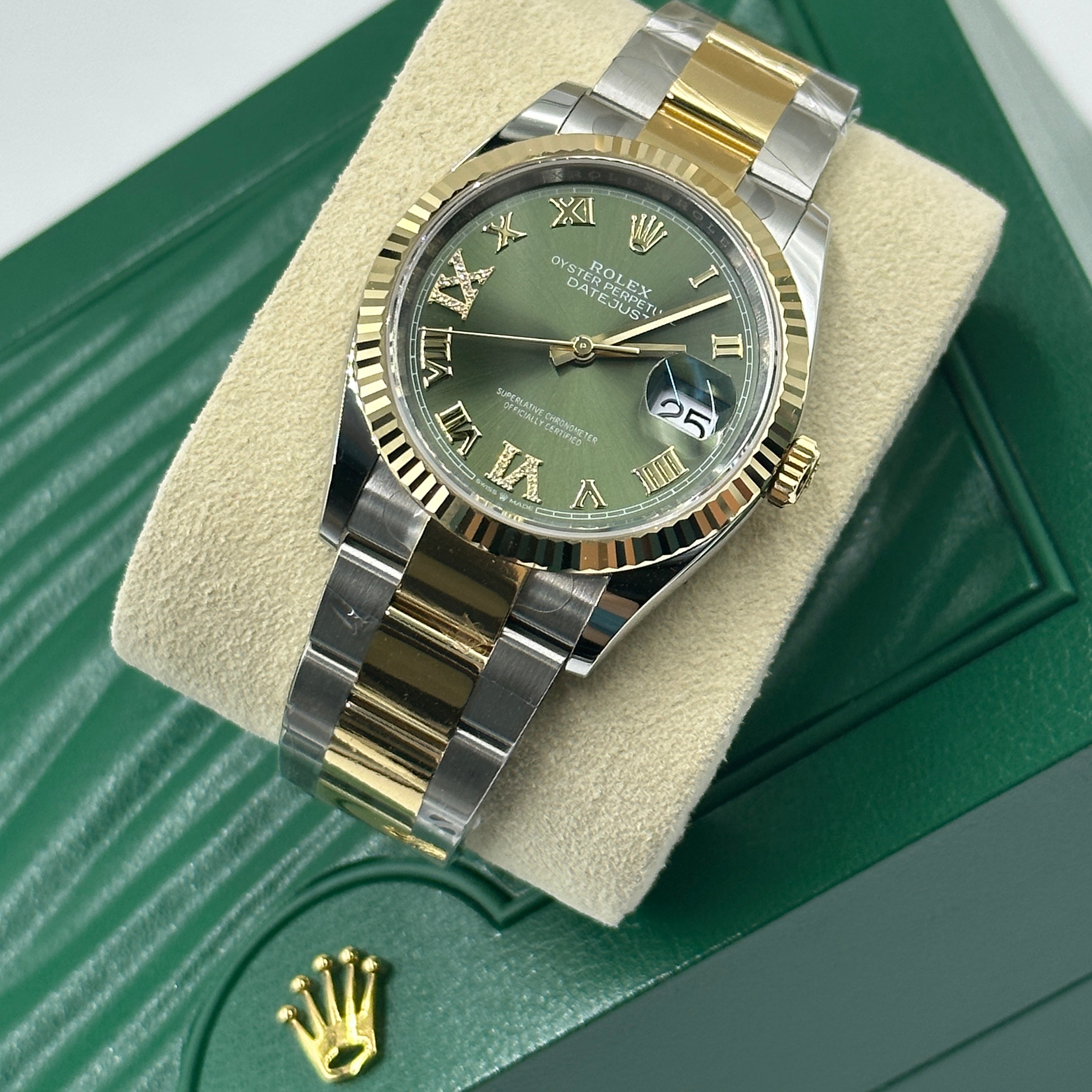 Rolex Datejust 36 126233 Grüne VIIX Oyster 2024