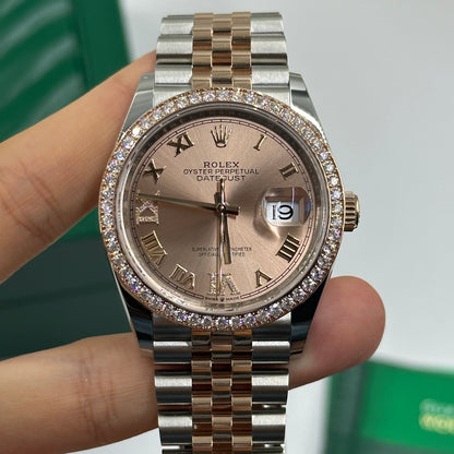 Rolex Datejust 36 126281RBR Pink Roman Dial Jubilee
