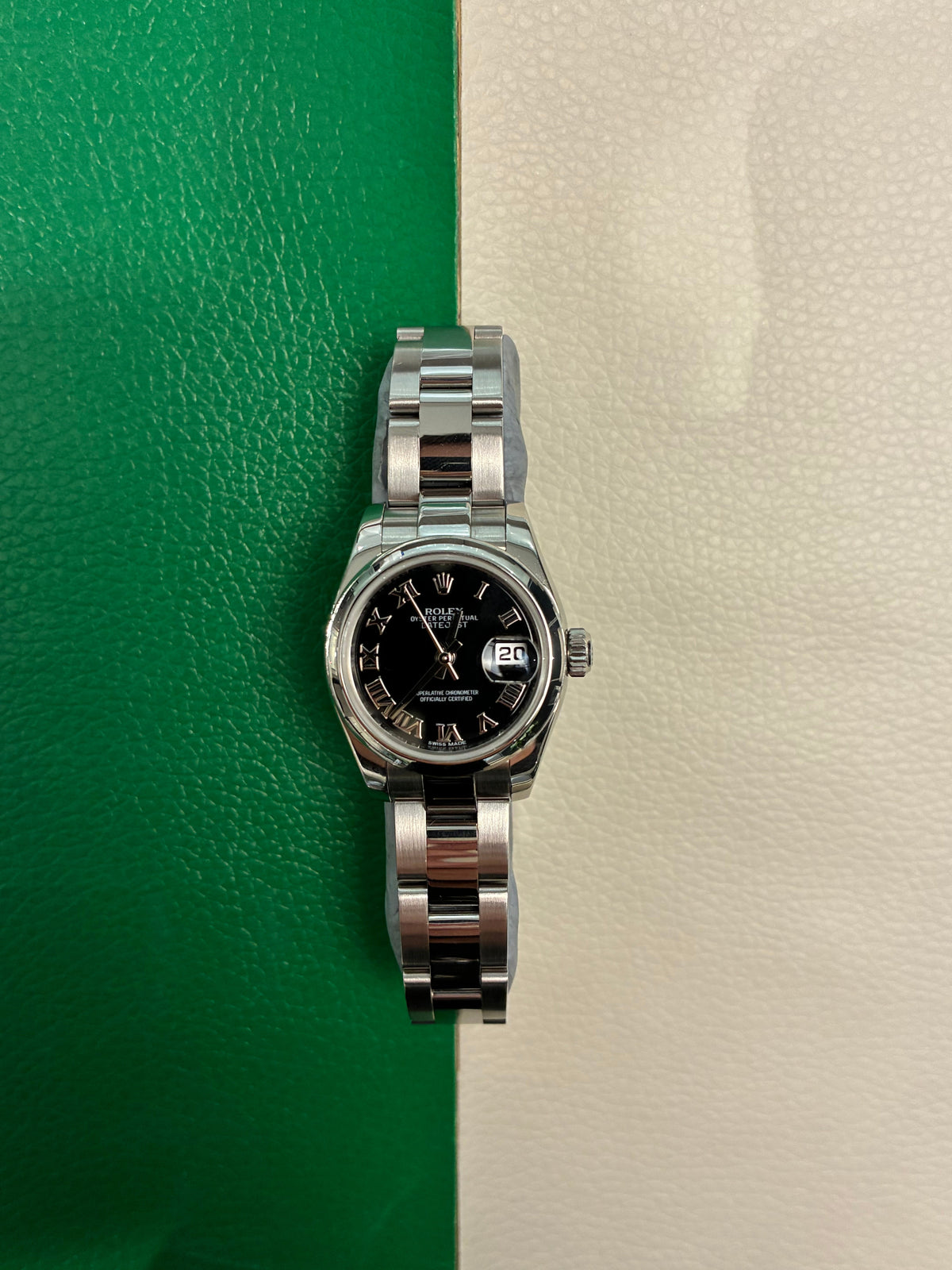 Rolex Lady-Datejust26 179160 Black Roman Oyster Full Set-AAP