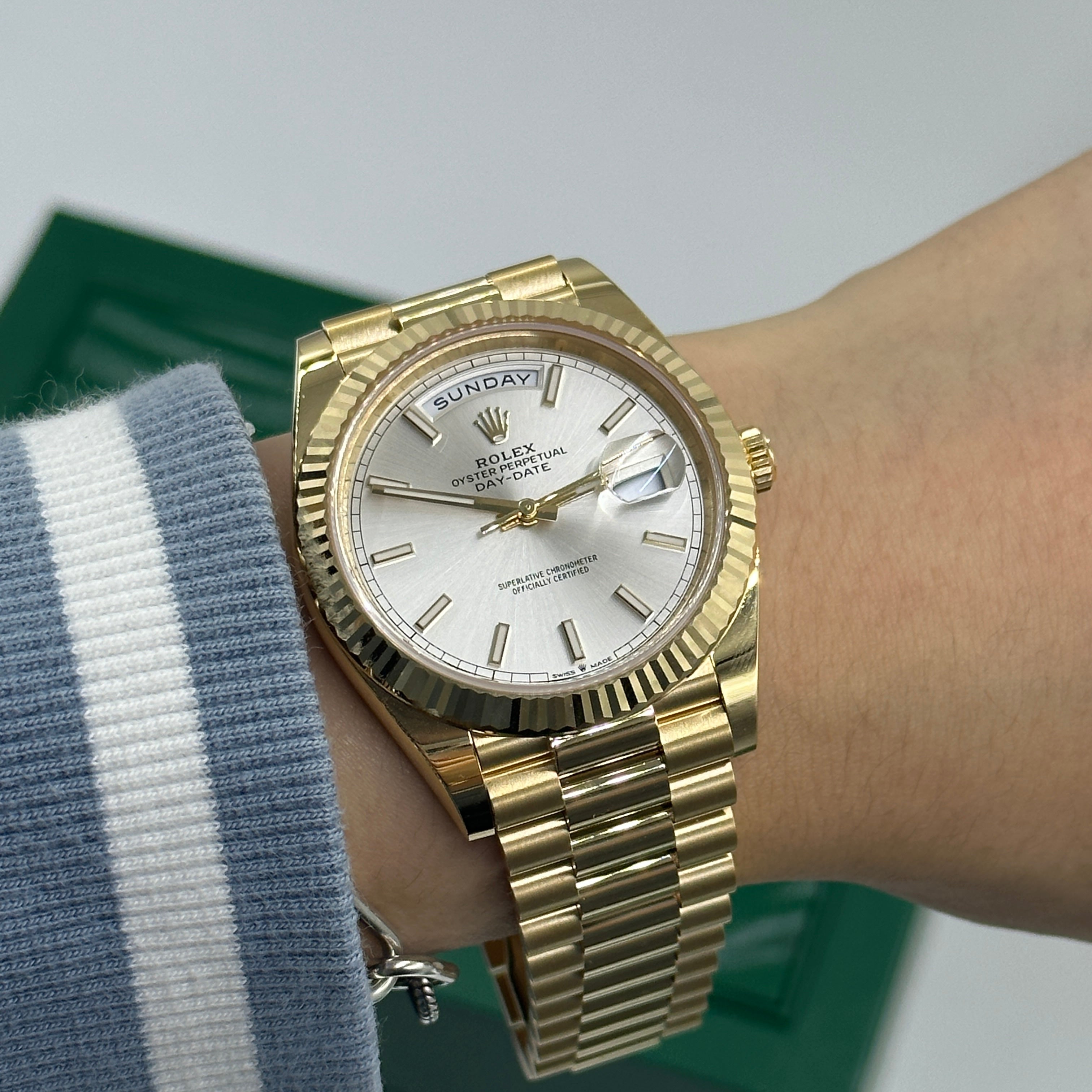 Rolex Day-Date 40 40 mm 228238 Silber Index 2023