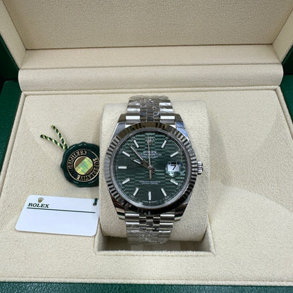 Rolex Datejust 41 126334 Mintgrün Index Jubilee 2025