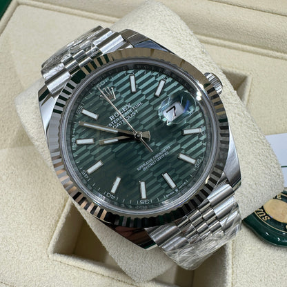 Rolex Datejust 41 126334 Mintgrün Index Jubilee 2025