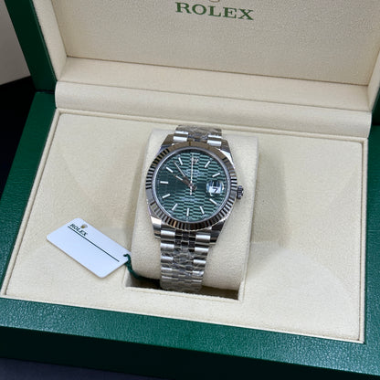Rolex Datejust 41 126334 Mintgrün Index Jubilee 2025