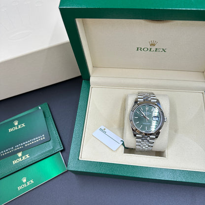 Rolex Datejust 41 126334 Mintgrün Index Jubilee 2025