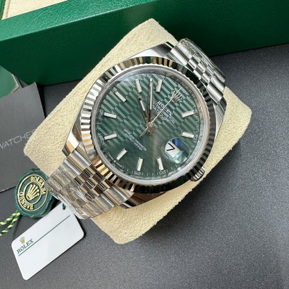 Rolex Datejust 41 126334 Mintgrün Index Jubilee 2025