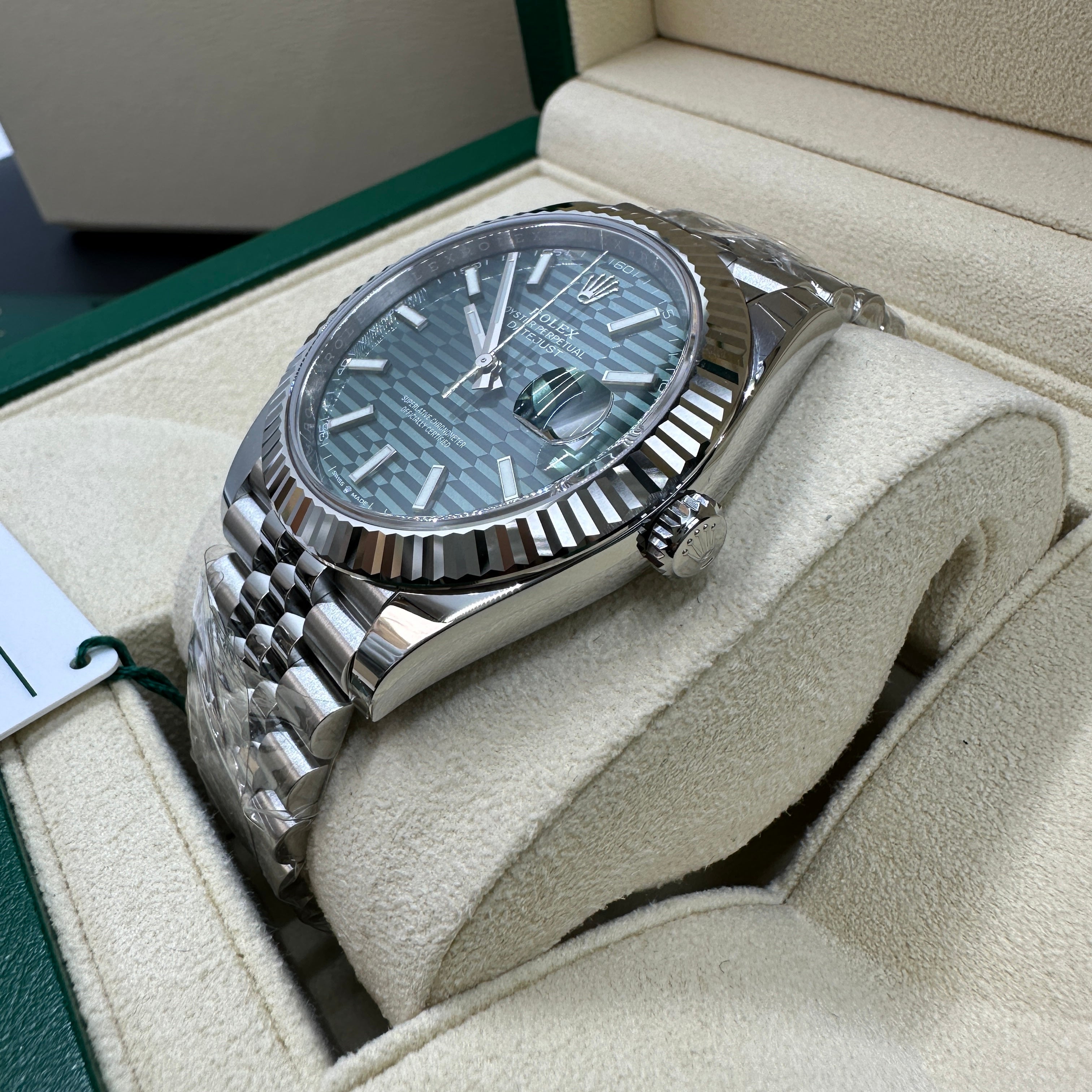 Rolex Datejust 41 126334 Mintgrün Index Jubilee 2025