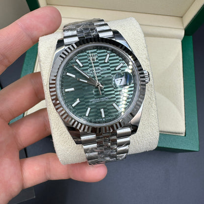 Rolex Datejust 41 126334 Mintgrün Index Jubilee 2025
