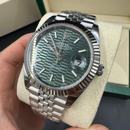 Rolex Datejust 41 126334 Mintgrün Index Jubilee 2025