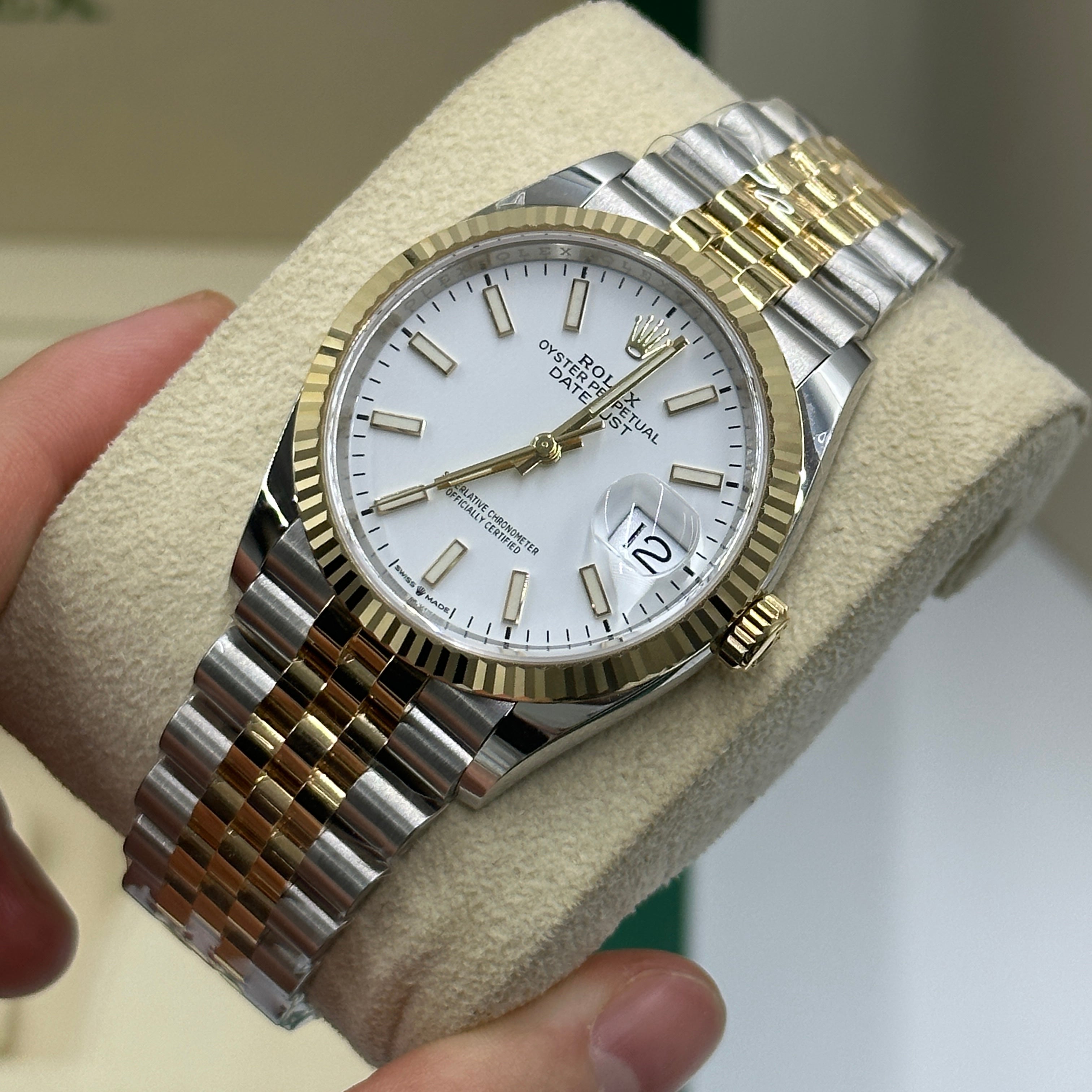 Rolex Datejust 41 126333 Weißer Index Jubilee 2025