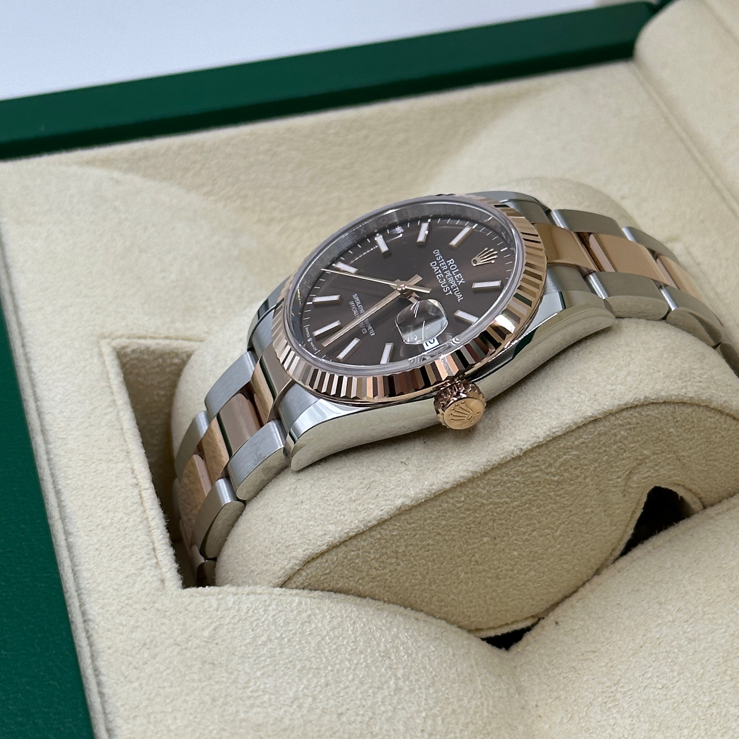 Rolex Datejust 36 126231 Choc Index Oyster 2025