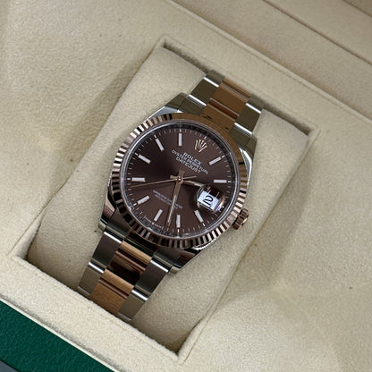 Rolex Datejust 36 126231 Choc Index Oyster 2025