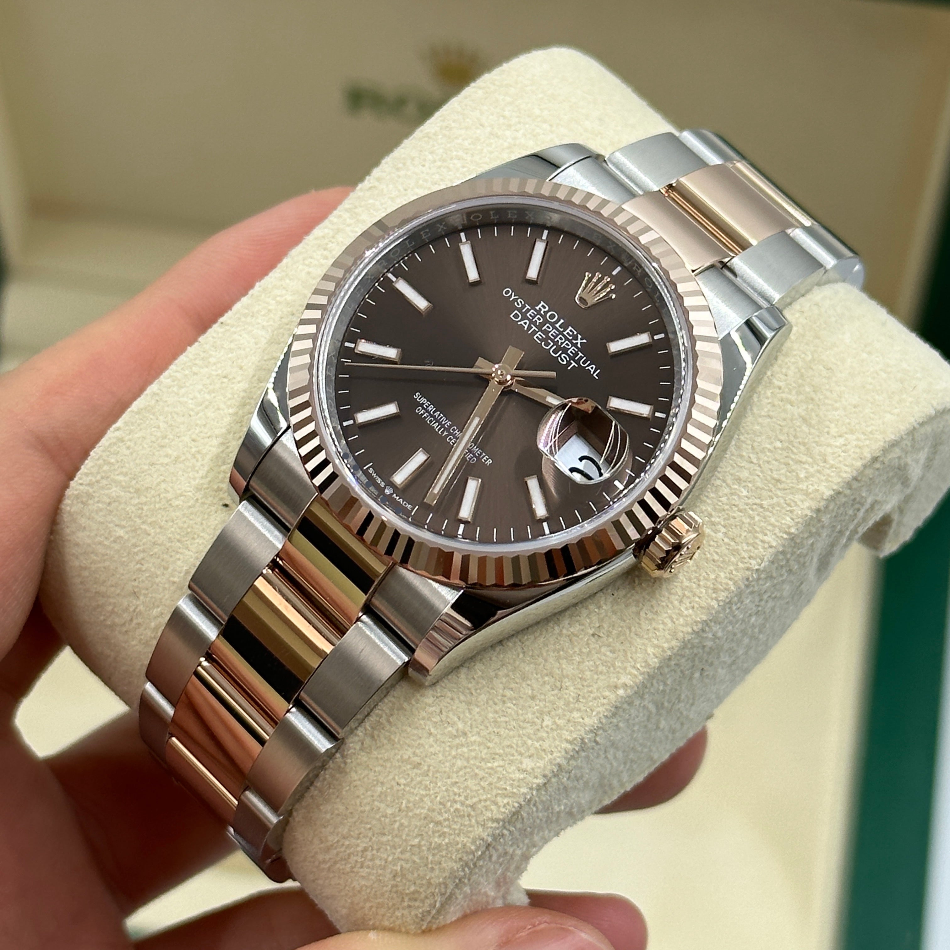 Rolex Datejust 36 126231 Choc Index Oyster 2025
