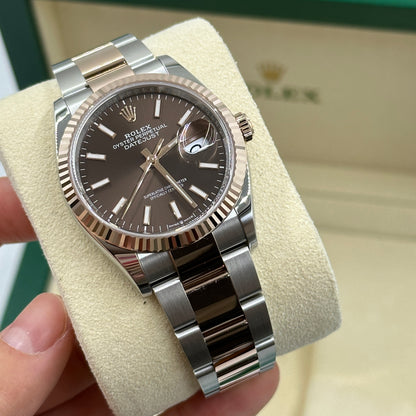 Rolex Datejust 36 126231 Choc Index Oyster 2025