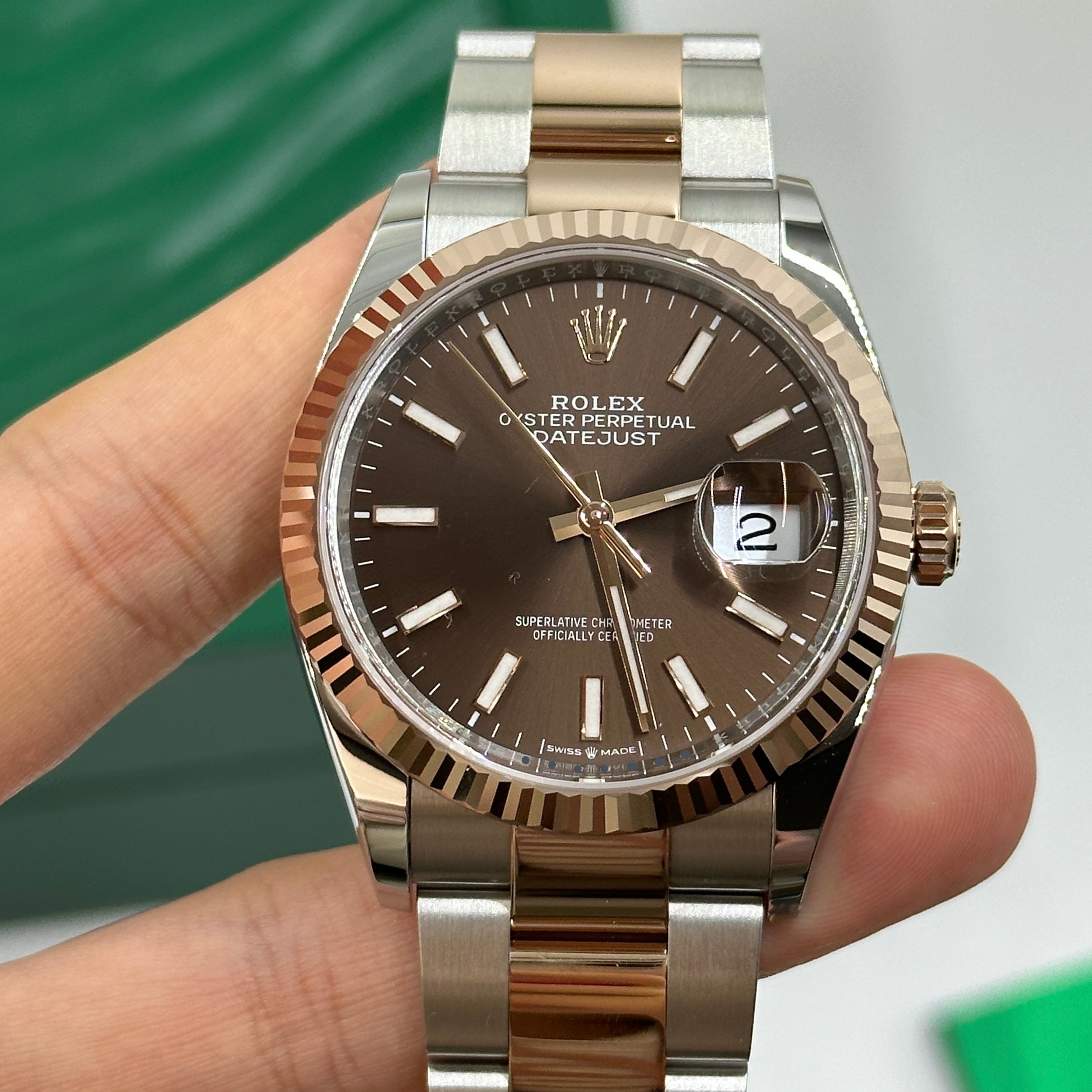 Rolex Datejust 36 126231 Choc Index Oyster 2025