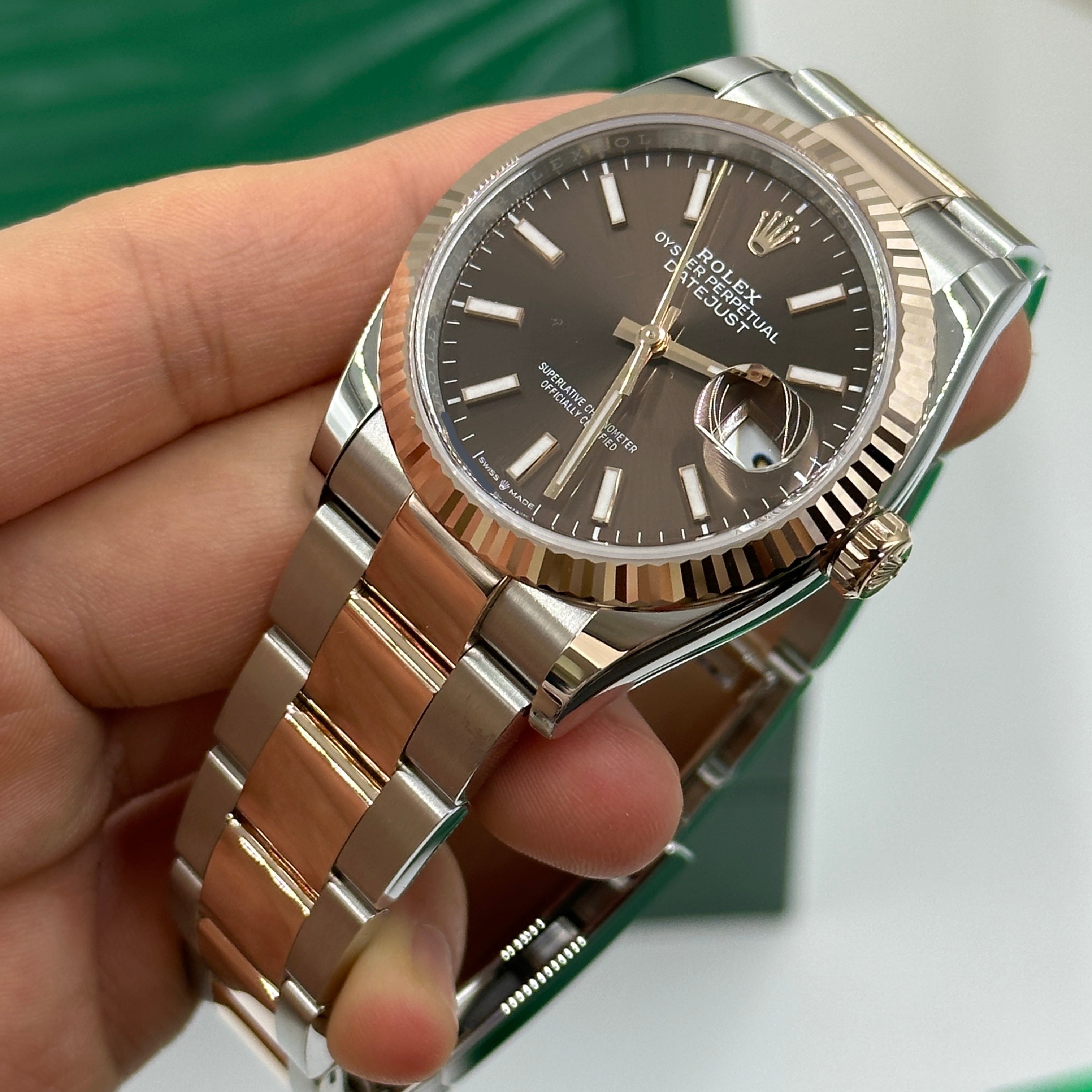 Rolex Datejust 36 126231 Choc Index Oyster 2025