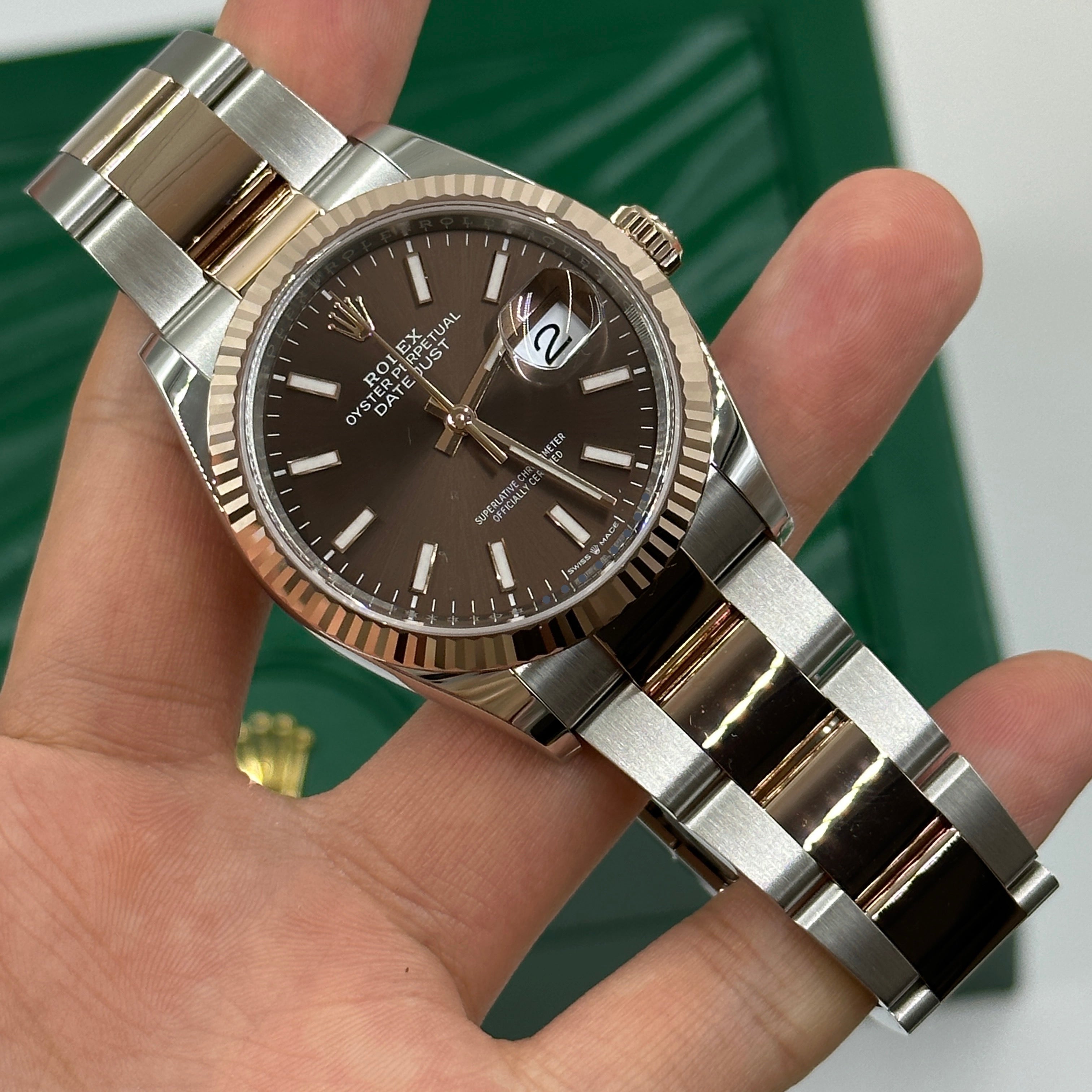 Rolex Datejust 36 126231 Choc Index Oyster 2025