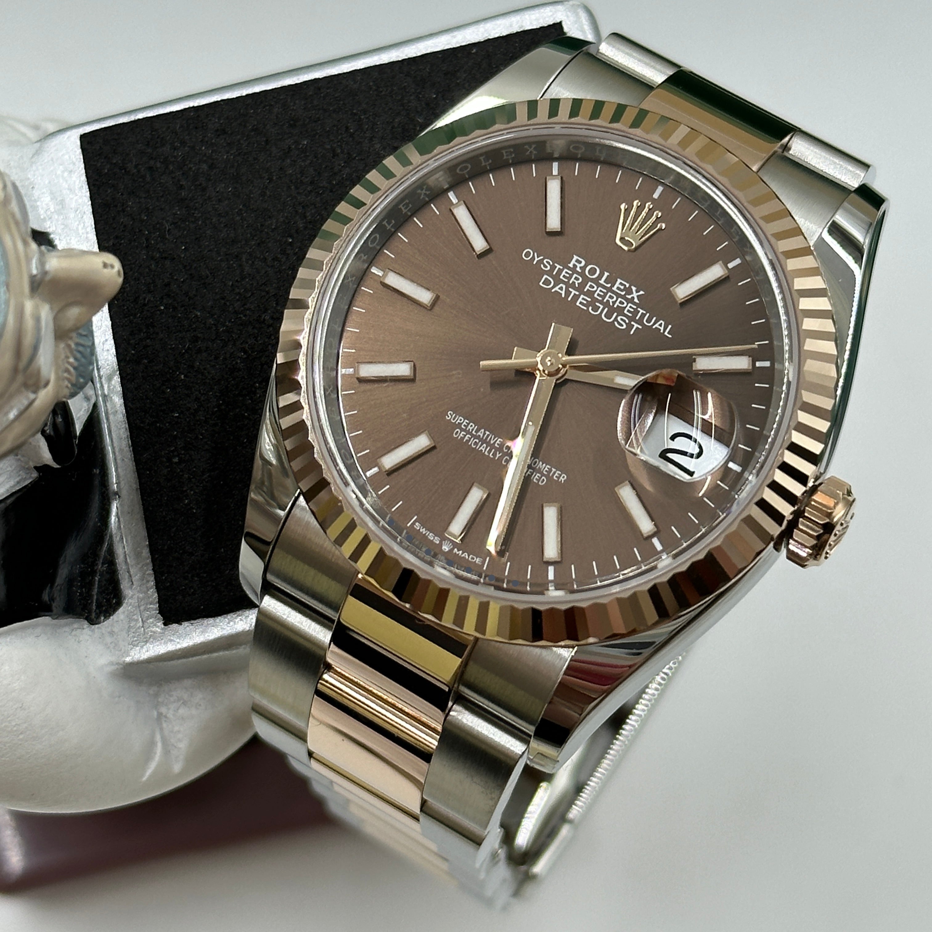 Rolex Datejust 36 126231 Choc Index Oyster 2025