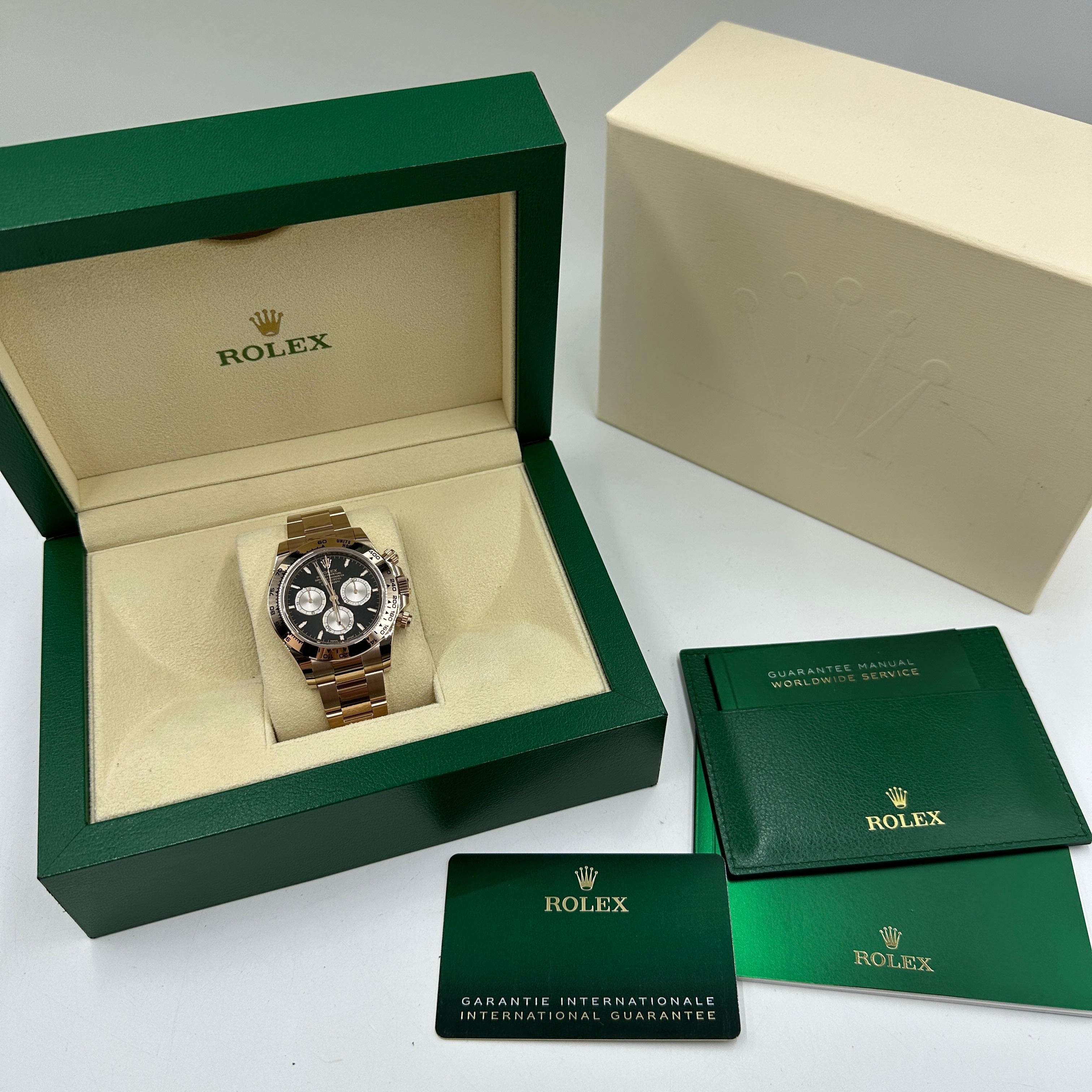 Rolex Cosmograph Daytona 126505 Hellschwarz und Sundust