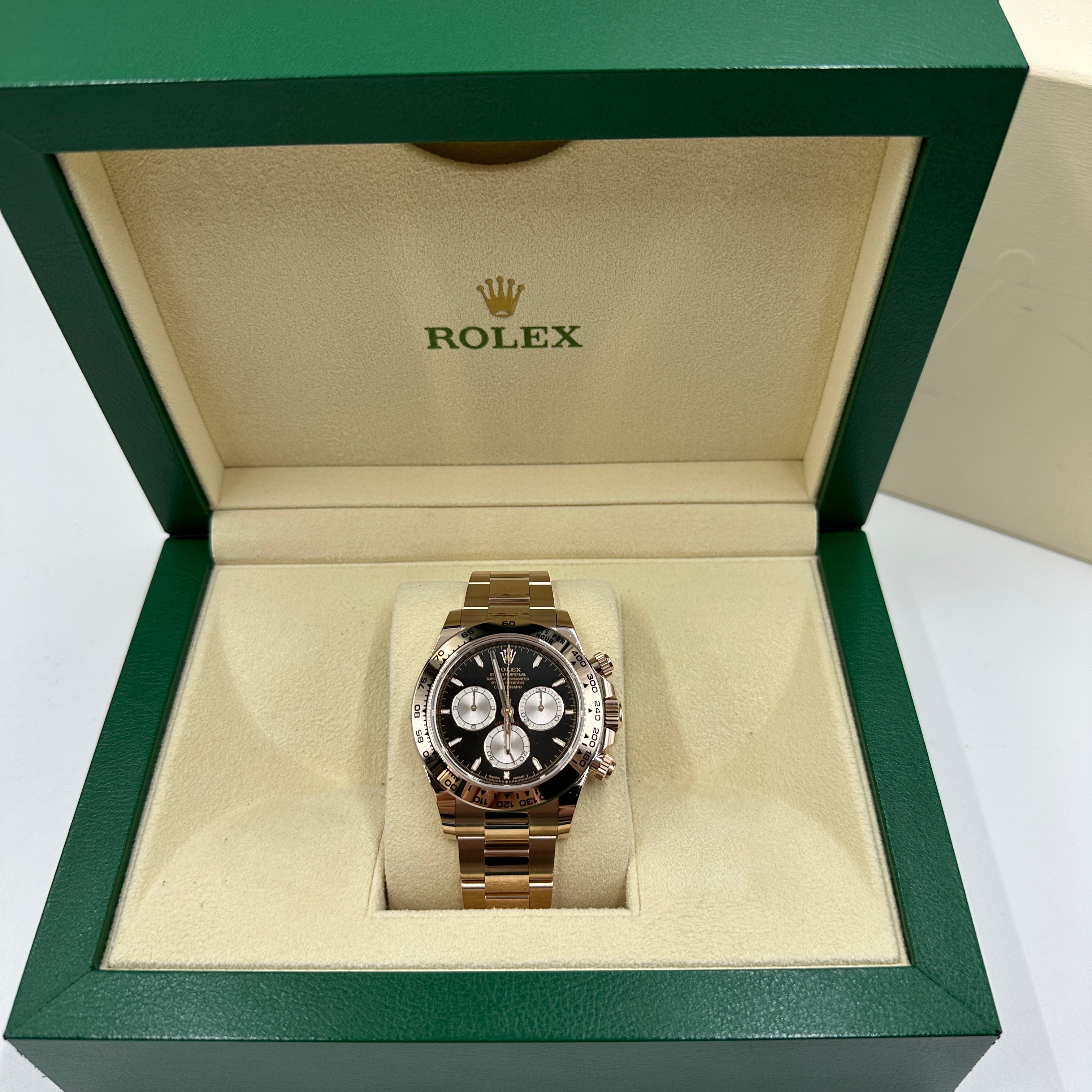 Rolex Cosmograph Daytona 126505 Hellschwarz und Sundust
