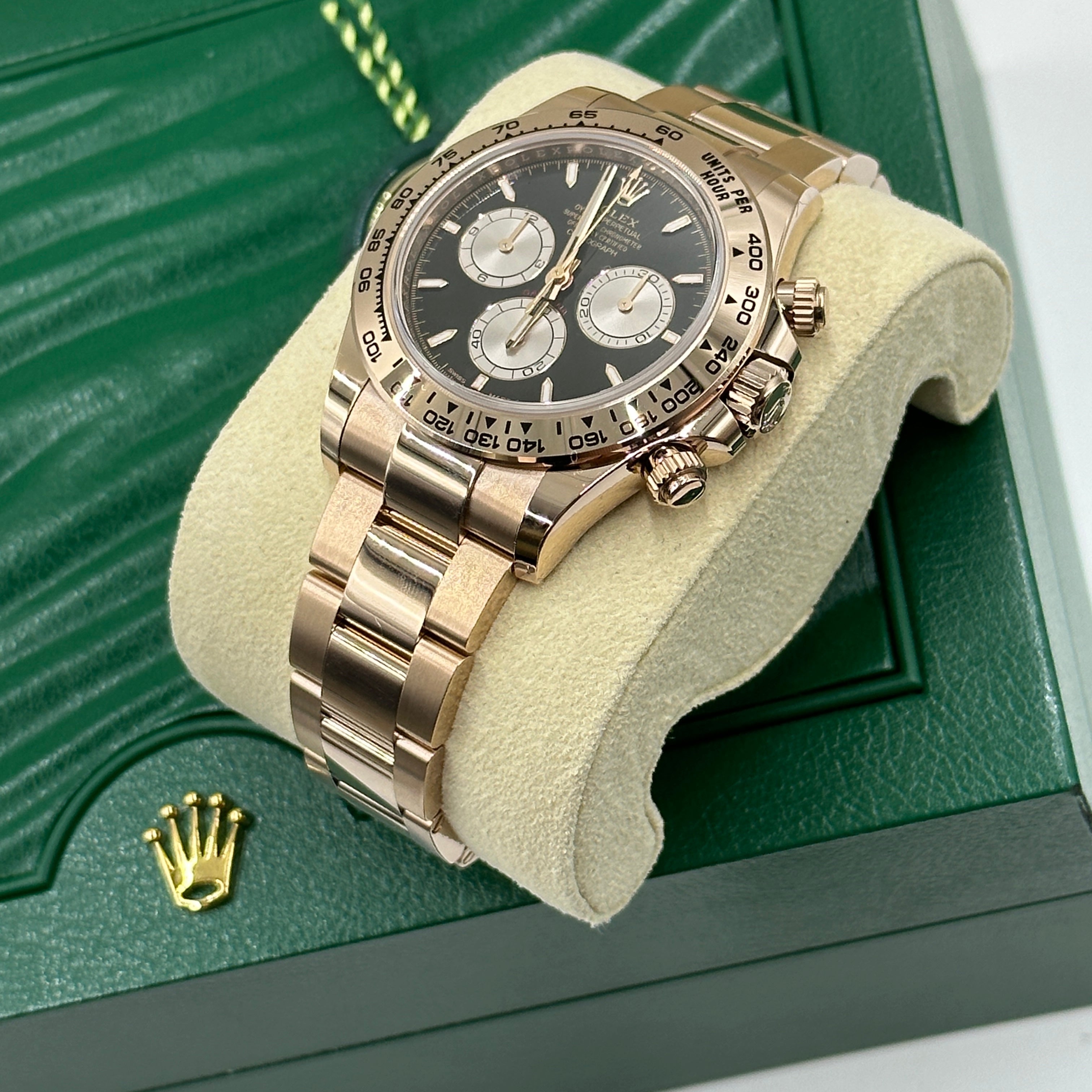 Rolex Cosmograph Daytona 126505 Hellschwarz und Sundust