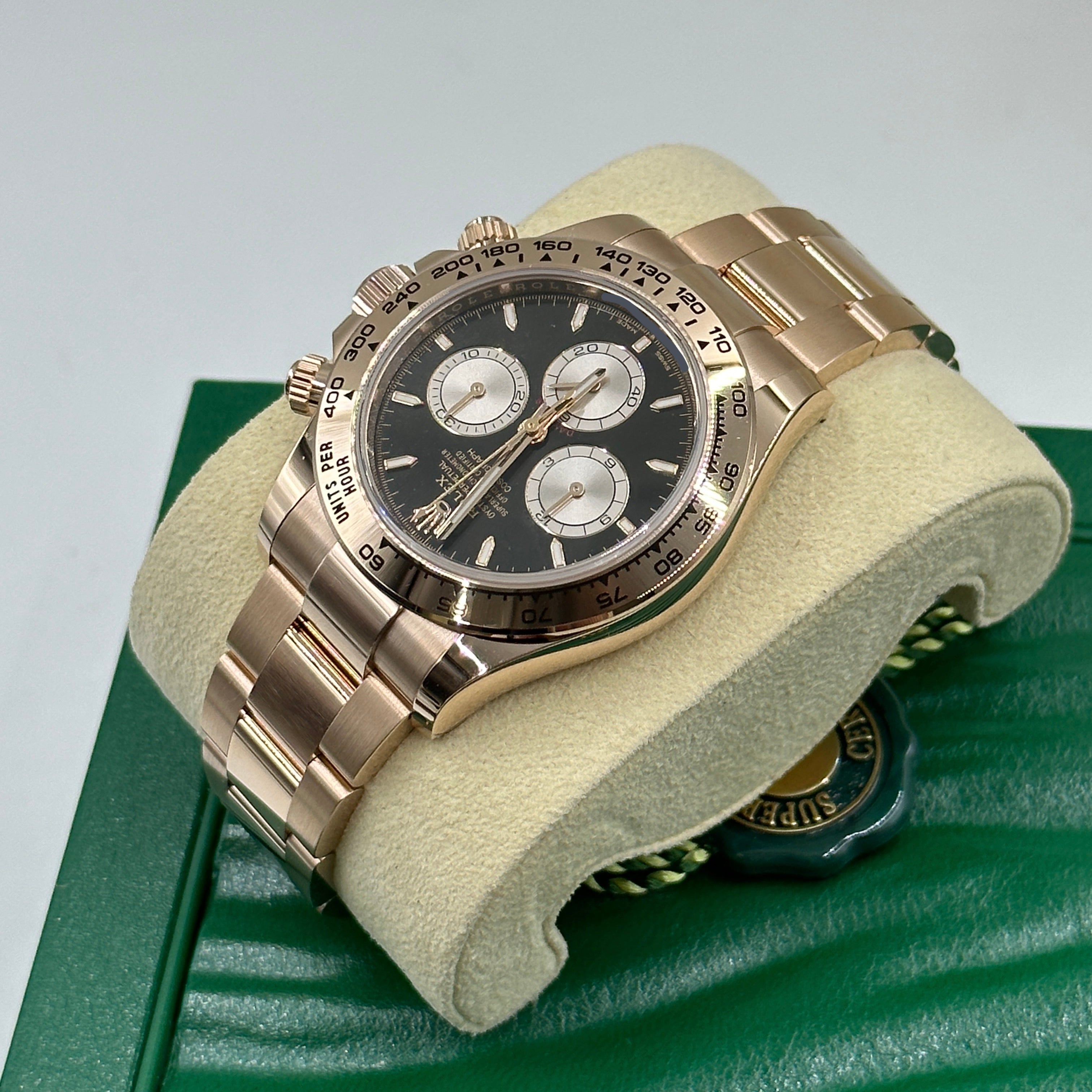 Rolex Cosmograph Daytona 126505 Hellschwarz und Sundust