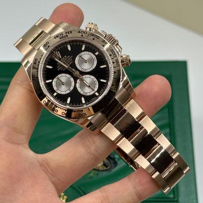 Rolex Cosmograph Daytona 126505 Hellschwarz und Sundust
