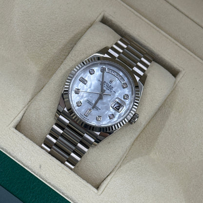 Rolex Day-Date 36 128239NG White Gold Mother Of Pearl Jubilee 2025