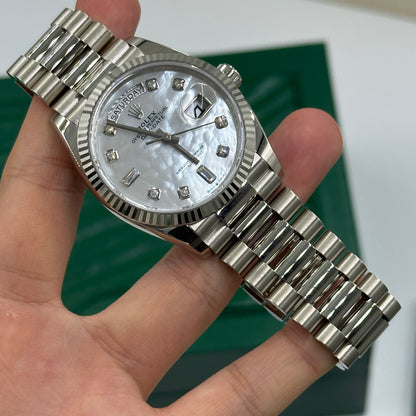 Rolex Day-Date 36 128239NG White Gold Mother Of Pearl Jubilee 2025