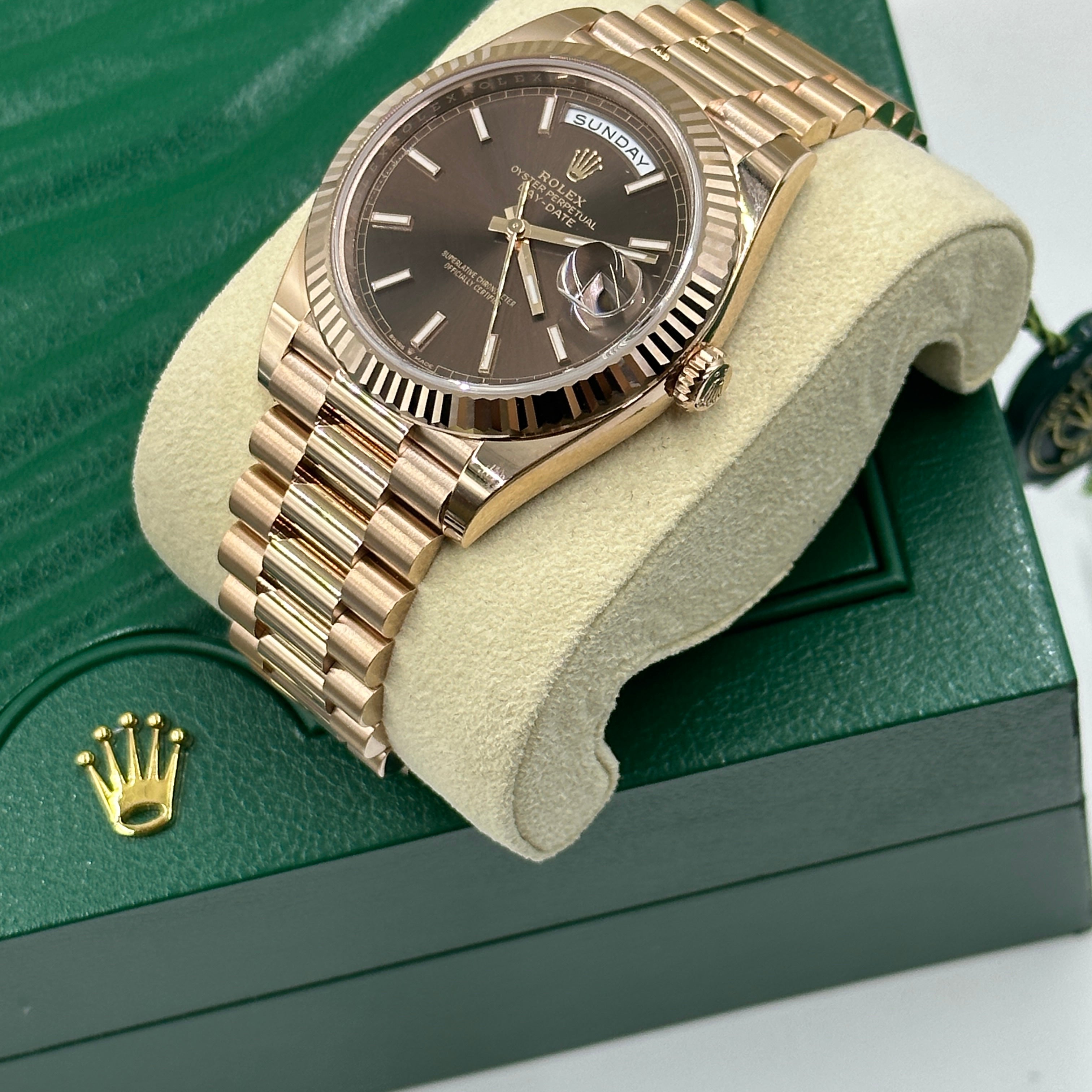 Rolex Day-Date 40 228235-0053 Chocolate Index 2026