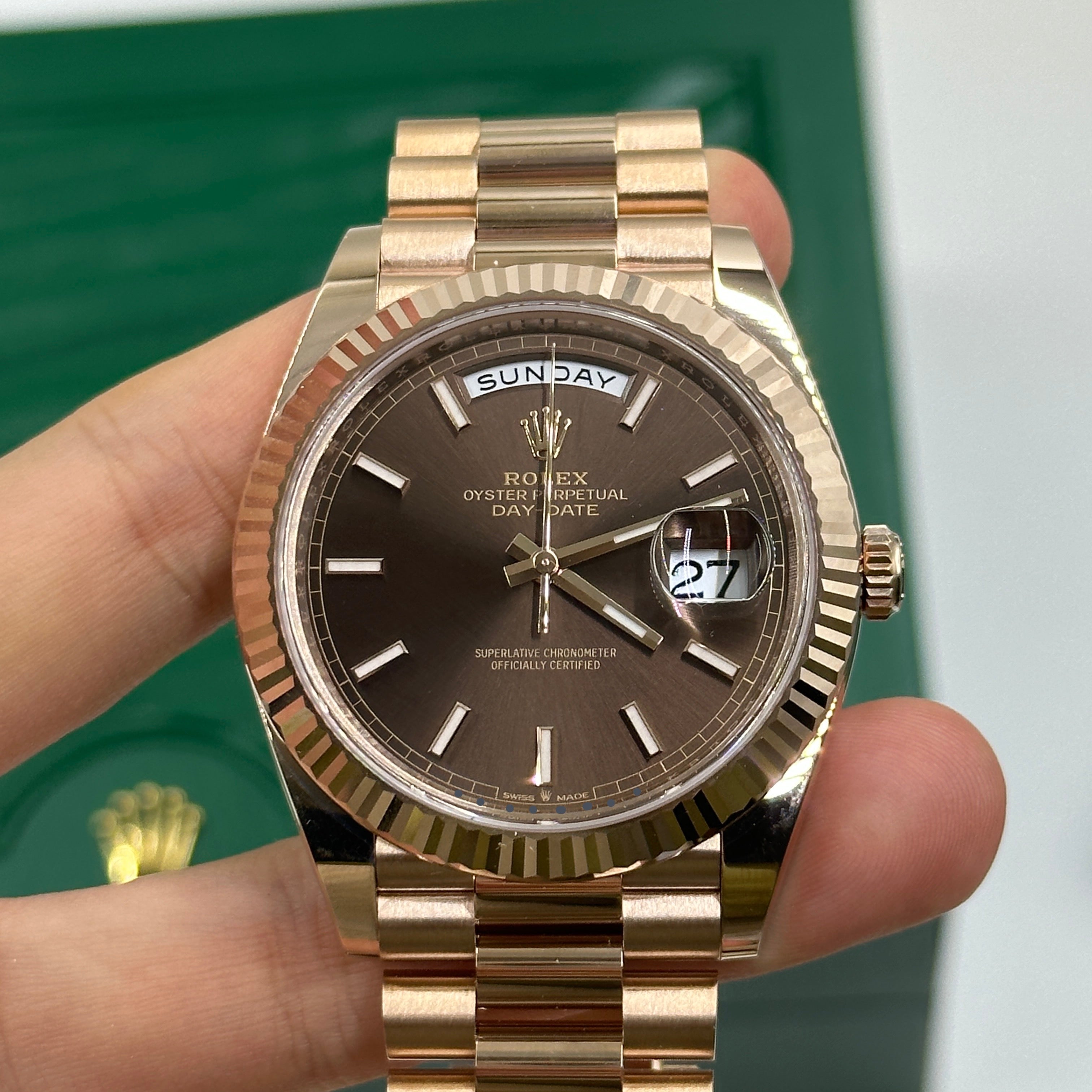 Rolex Day-Date 40 228235-0053 Chocolate Index 2026