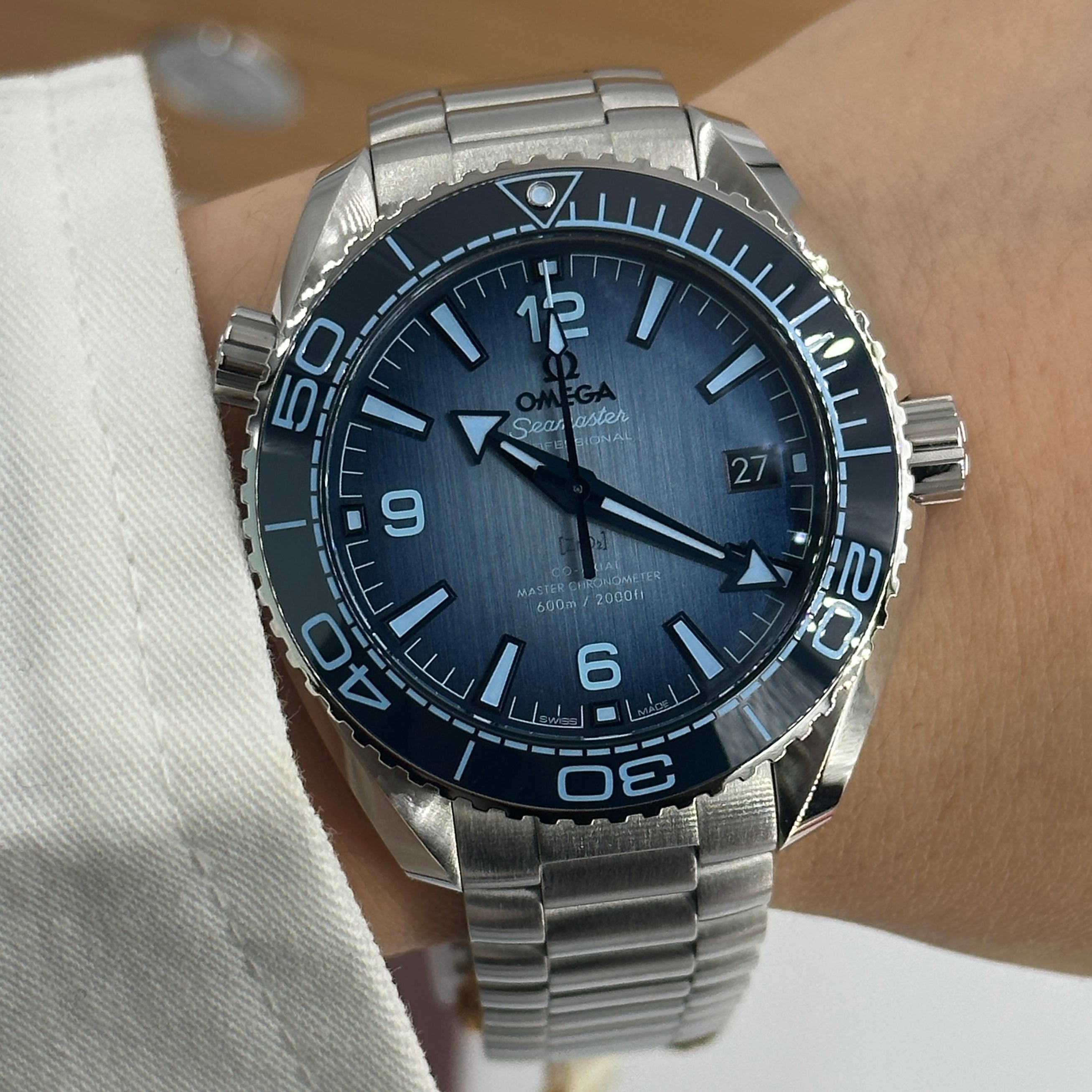 Omega Seamaster Planet Ocean 600m Koaxial Master Sommerblau 215.30.40.20.03.002