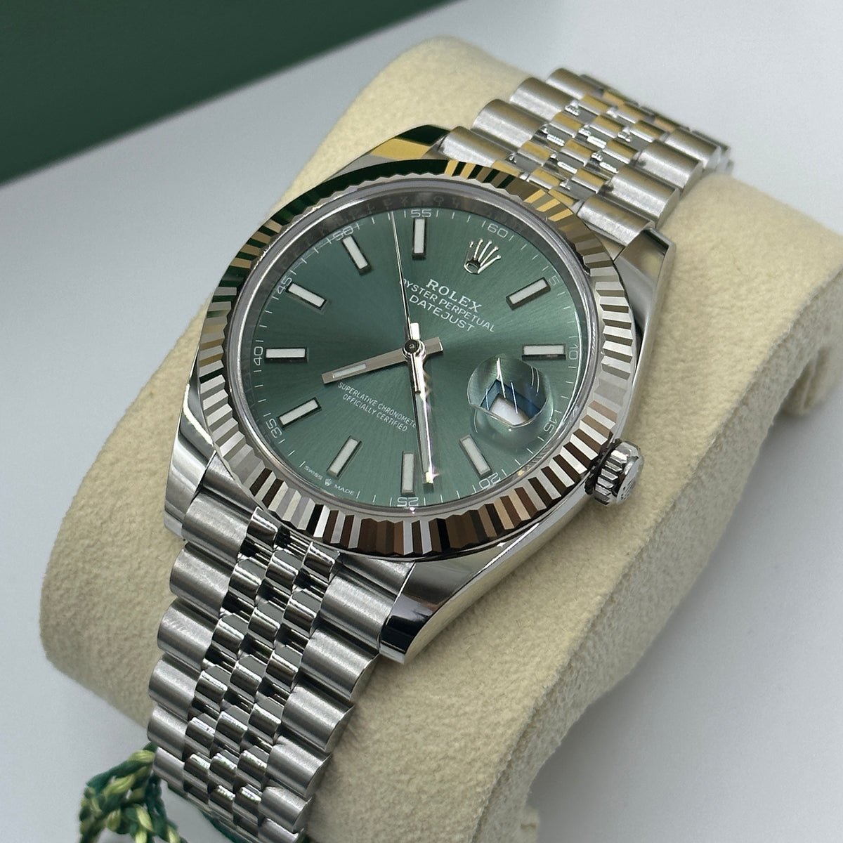 Rolex Datejust 41 126334 Mint Green Index Jubilee 2025