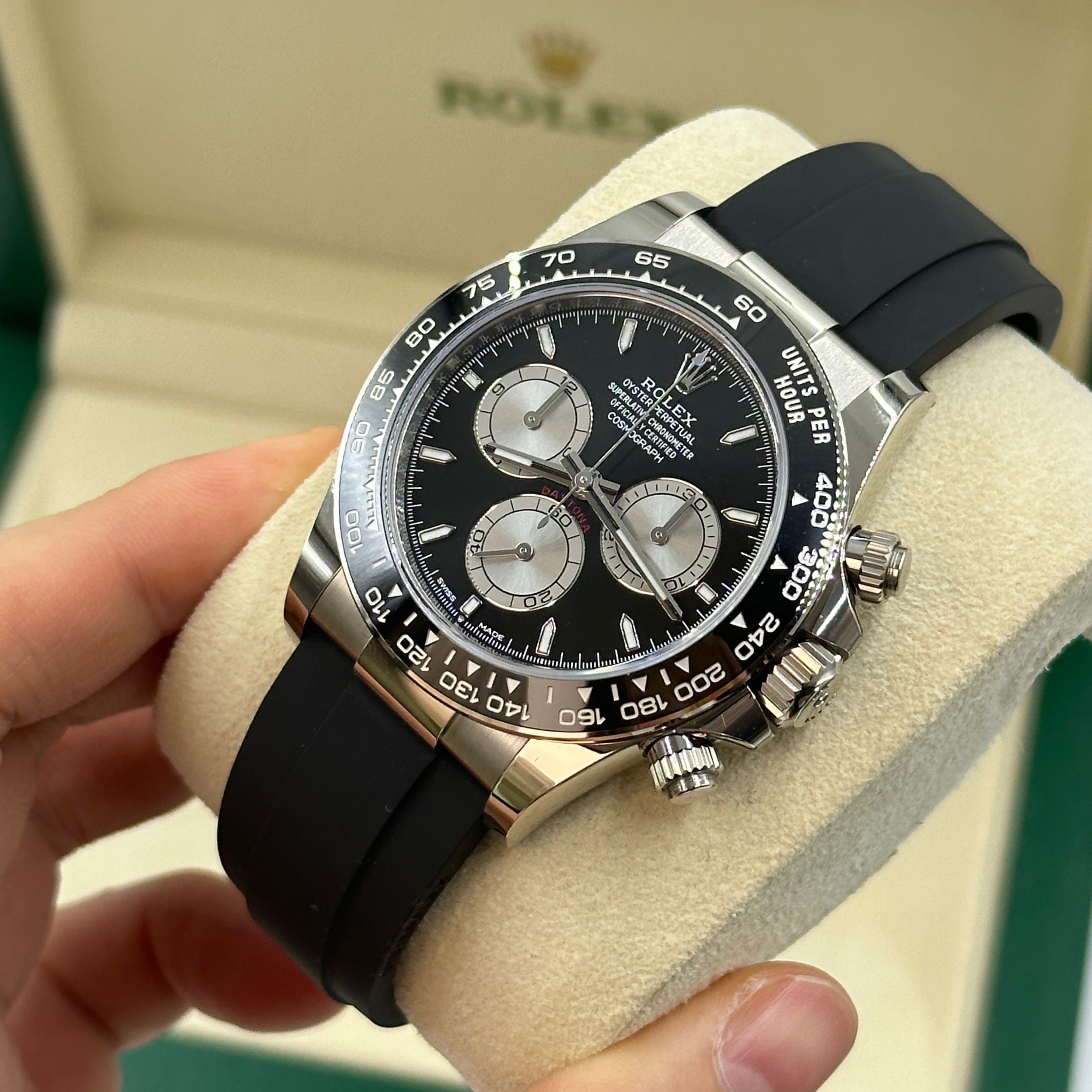 Rolex Cosmograph Daytona 126519 Hellschwarz und Stahl