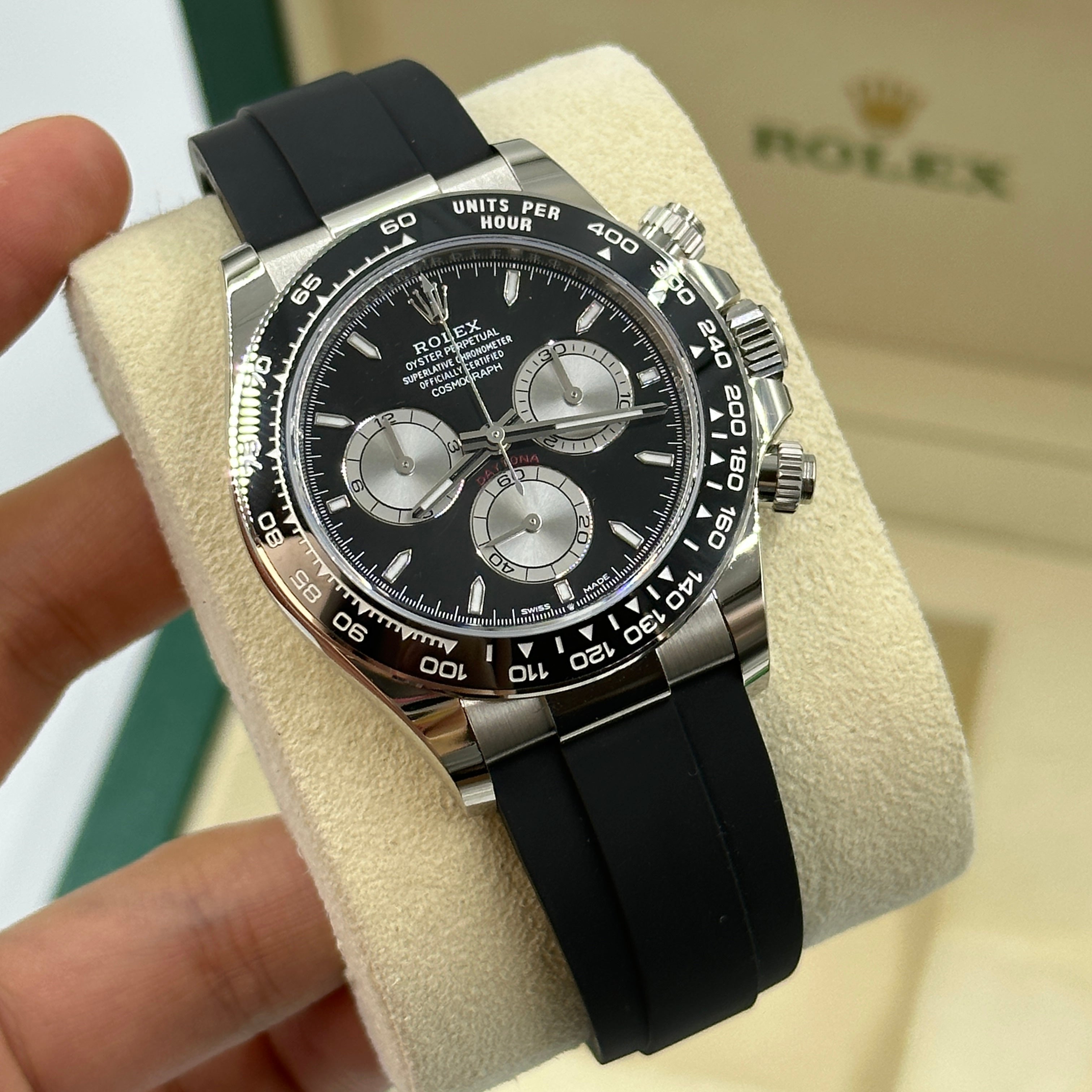 Rolex Cosmograph Daytona 126519 Hellschwarz und Stahl