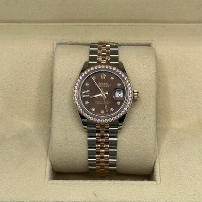 Rolex Lady-Datejust 279381RBR choc star diamonds oys
