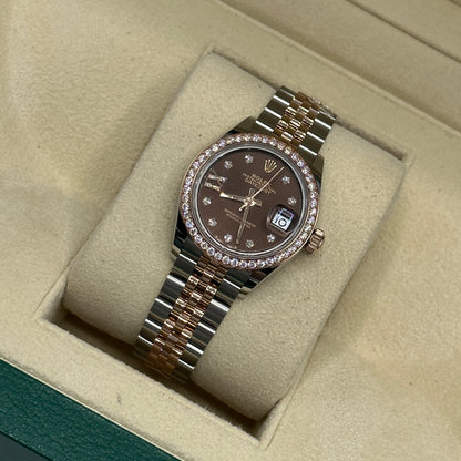Rolex Lady-Datejust 279381RBR choc star diamonds oys