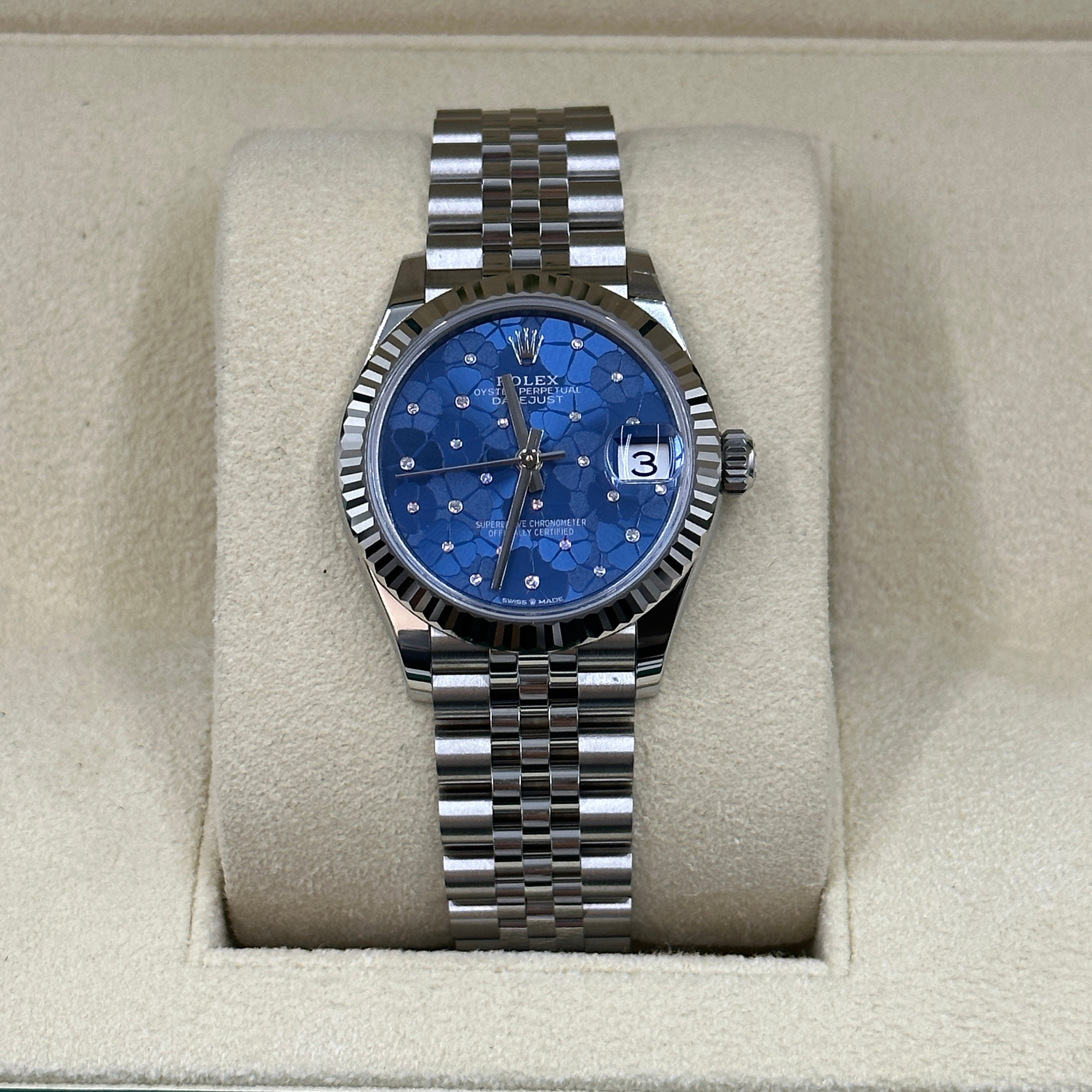 Rolex Datejust 31 278274 Blaues Blumenjubiläum 2025