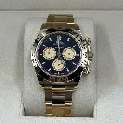 Rolex Cosmograph Daytona 126508 Intensives Schwarz und Champagner